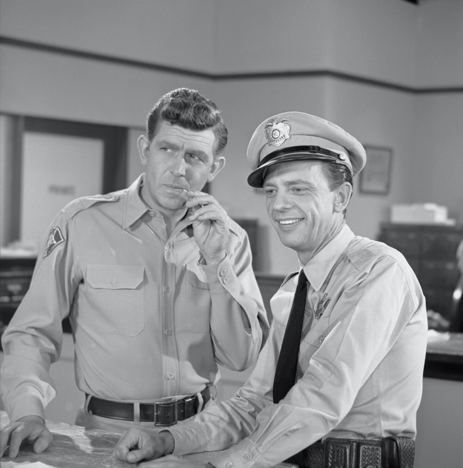 Andy Griffith and Don Knotts 