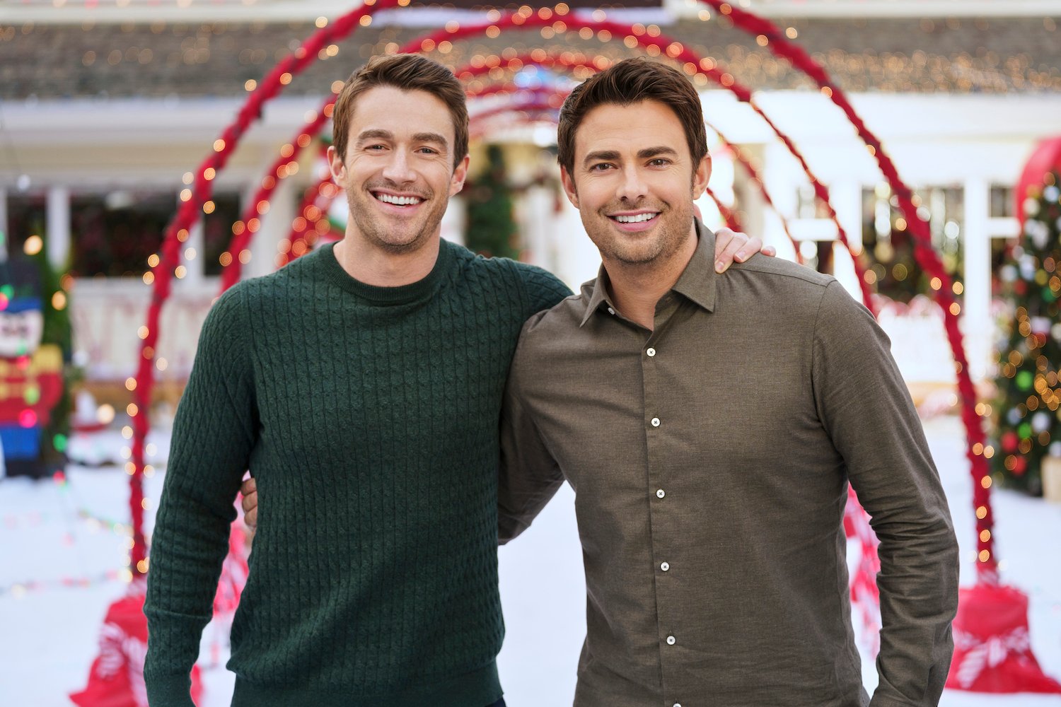 Jake and Brandon with their arms around each other