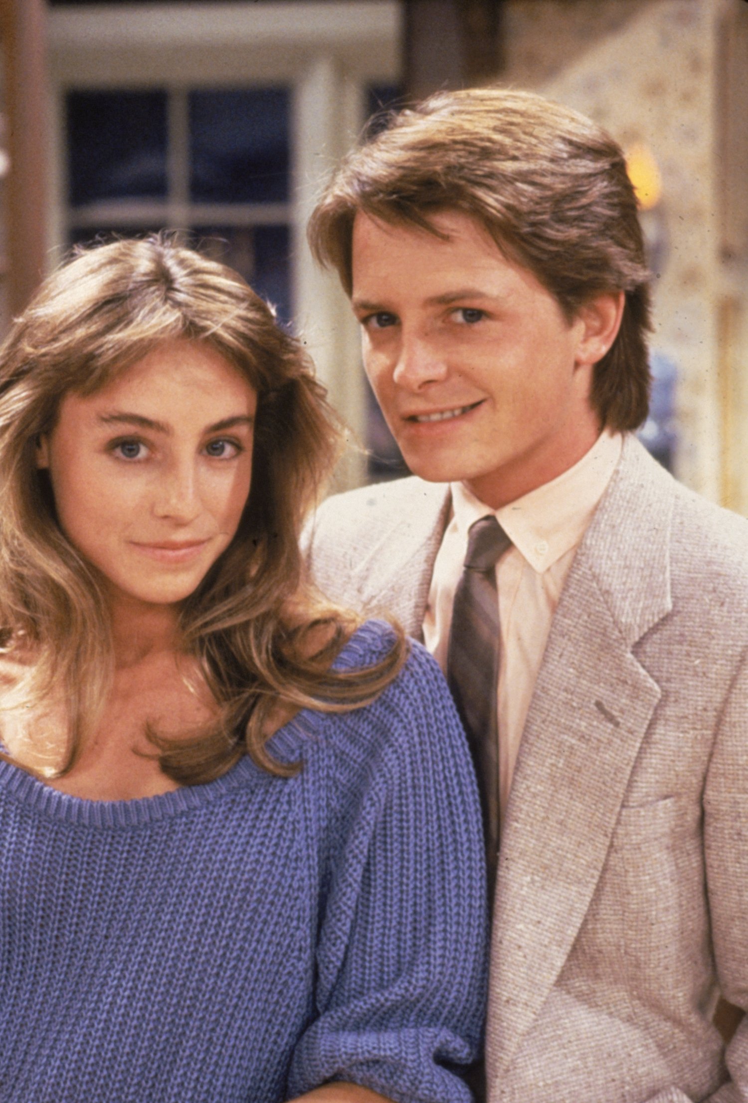 Tracy Pollan and Michael J Fox on Family Ties 