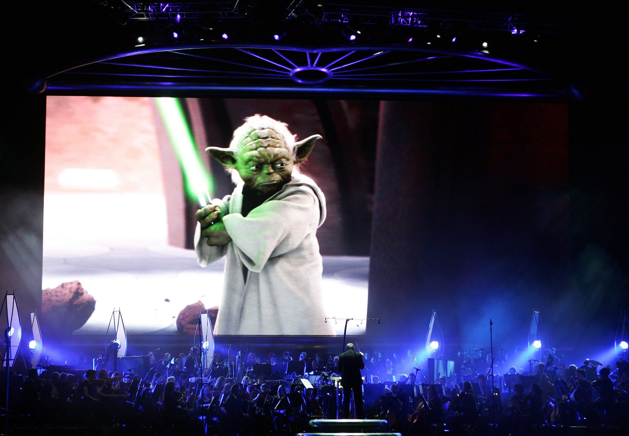 The Royal Philharmonic Orchestra conducted by John Williams performs at Star Wars in Concert on Dec. 9, 2009, in Kansas City, MO