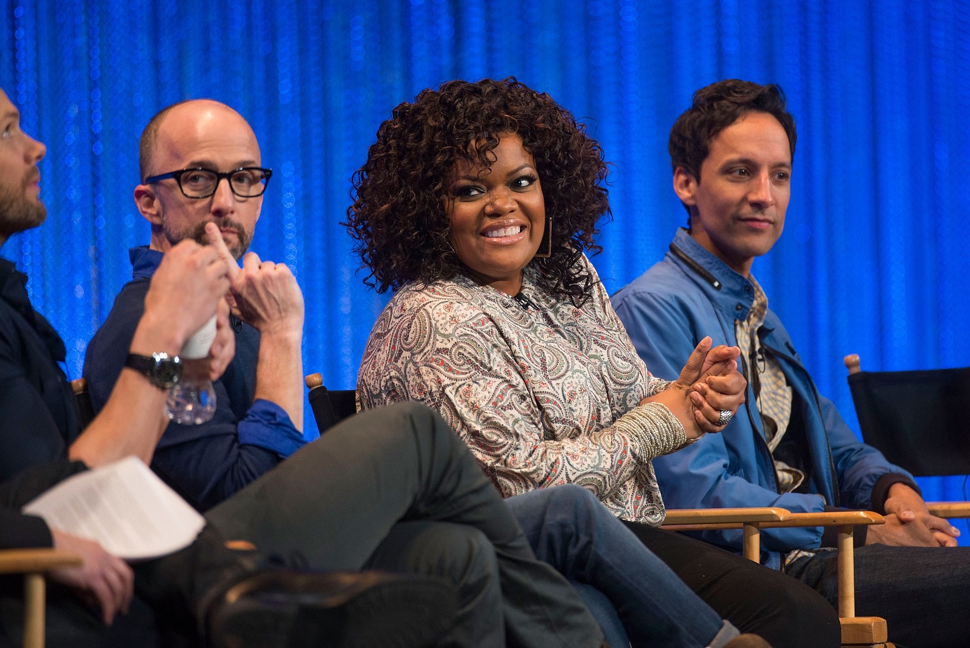 Jim Rash, Yvette Nicole Brownm and Danny Pudi of Community