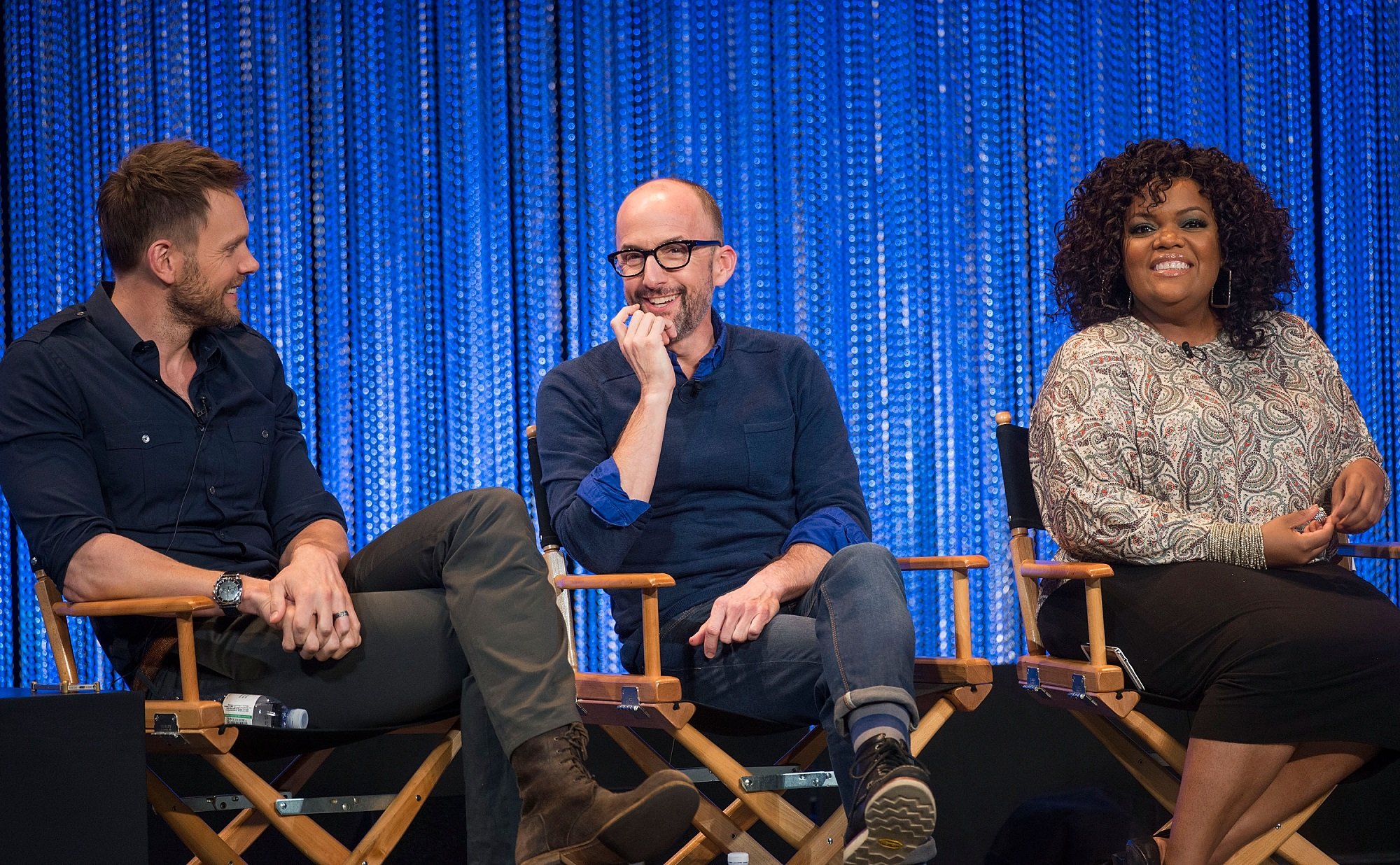 Joel McHale, Jim Rash, and Yvette Nicole Brown of Community