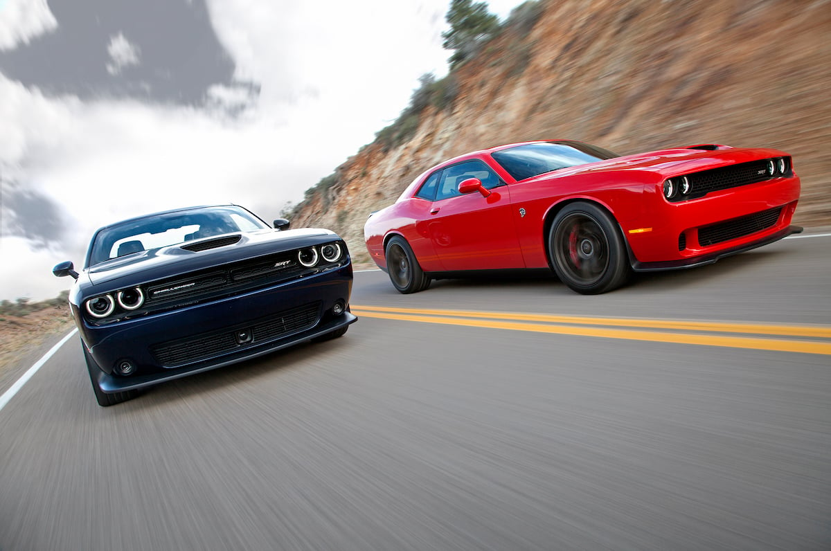 'Cobra Kai' uses many cars in its episodes, including Dodge Challengers similar to these pictured