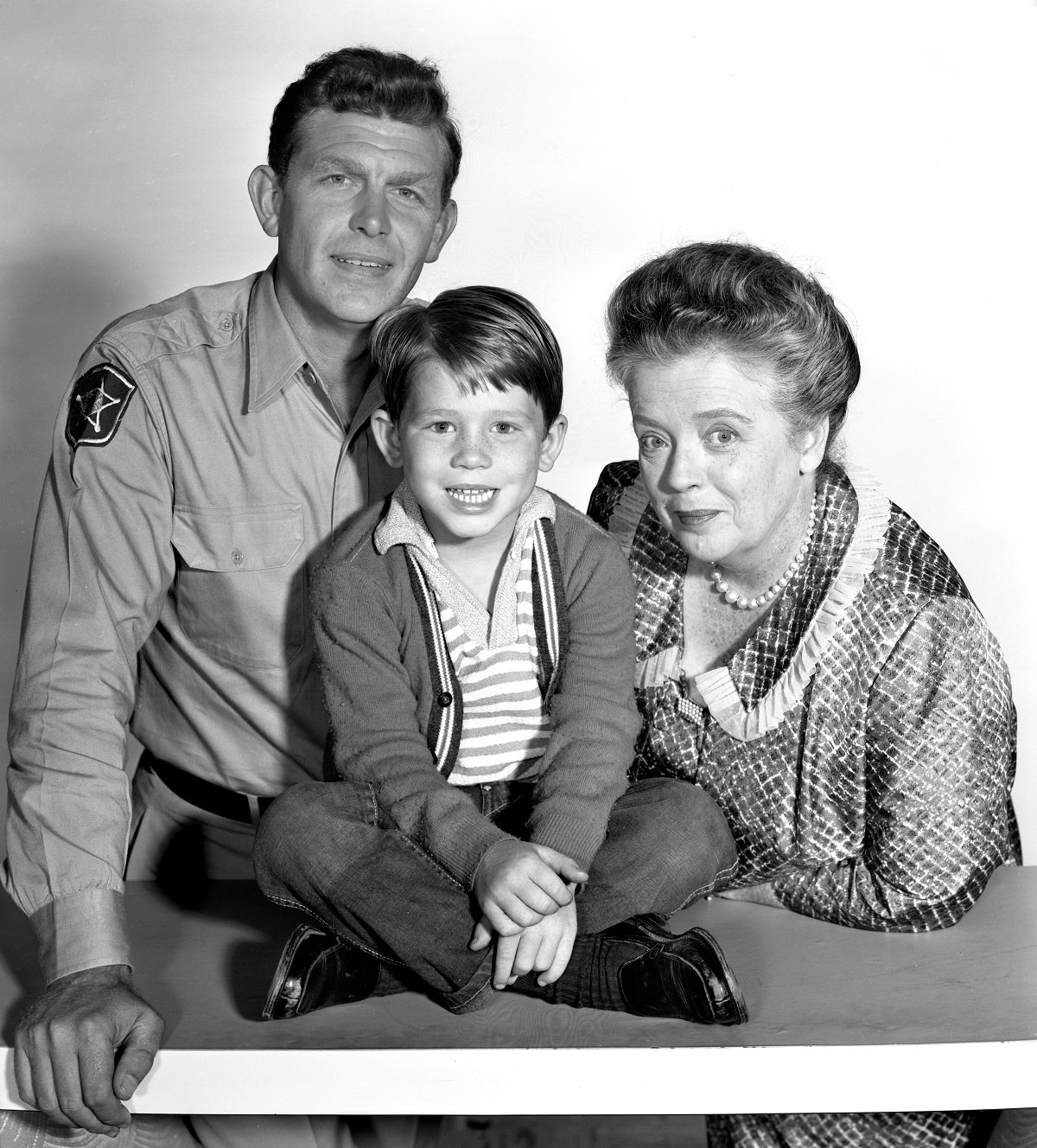 Andy Griffith, Ron Howard, and Frances Bavier 