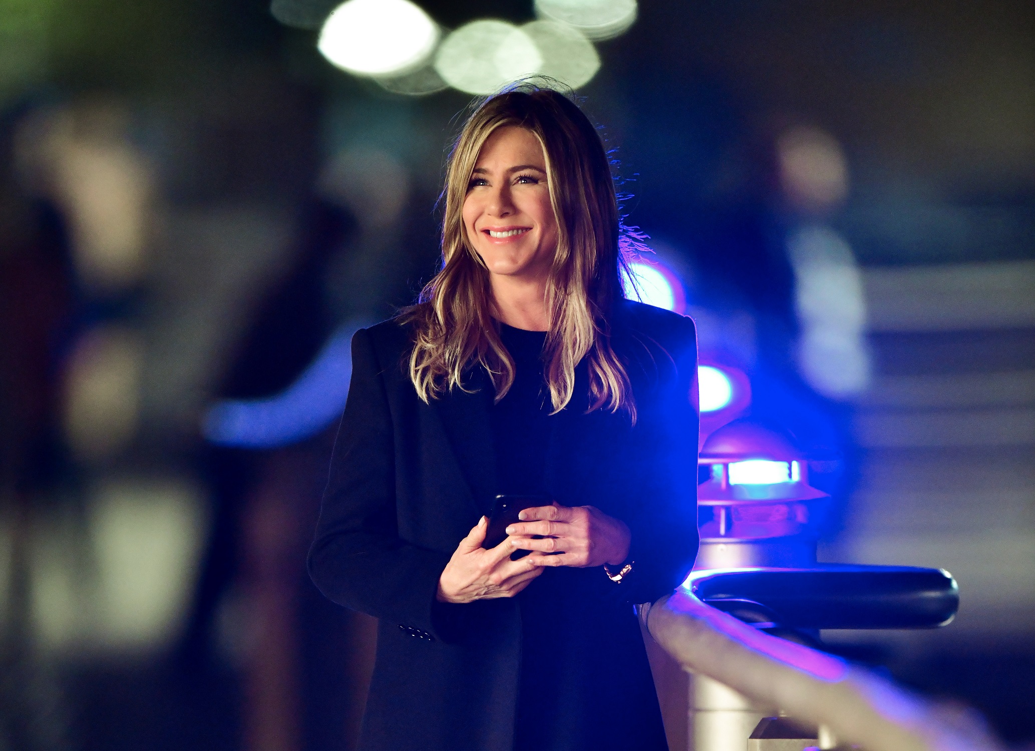 Jennifer Aniston on location for 'The Morning Show'