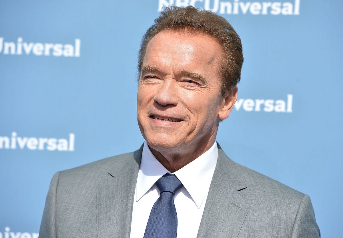 Arnold Schwarzenegger at the NBCUniversal 2016 upfront presentation