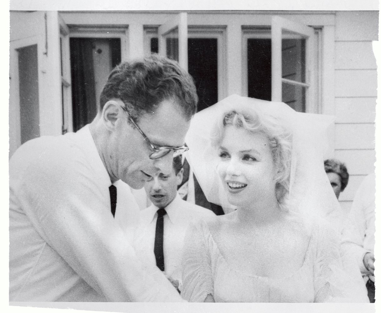 Marilyn Monroe and Arthur Miller After Marriage Ceremony