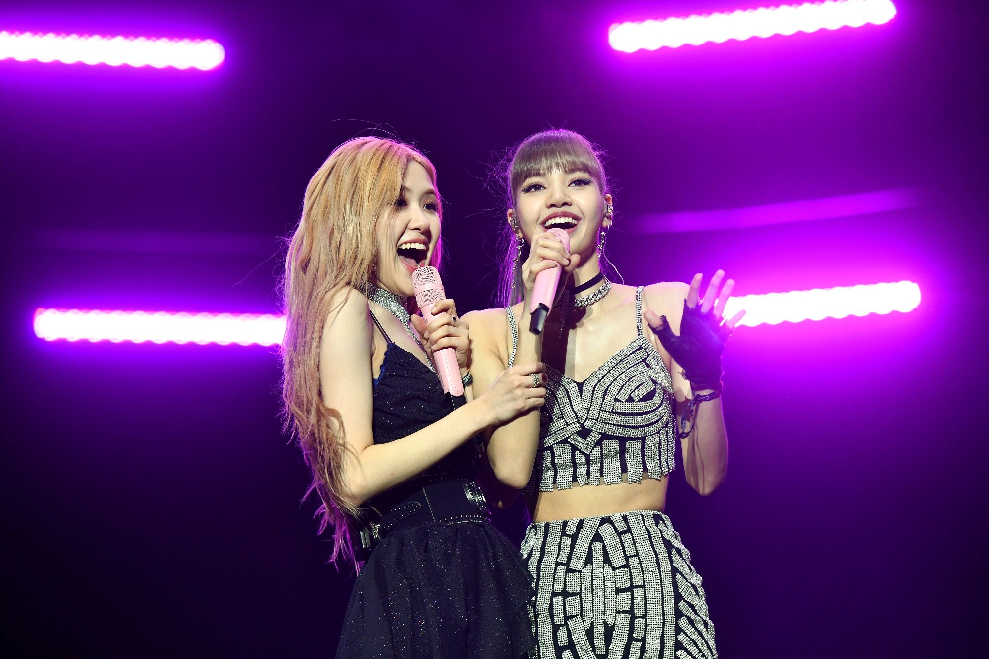 Rosé and Lisa of BLACKPINK