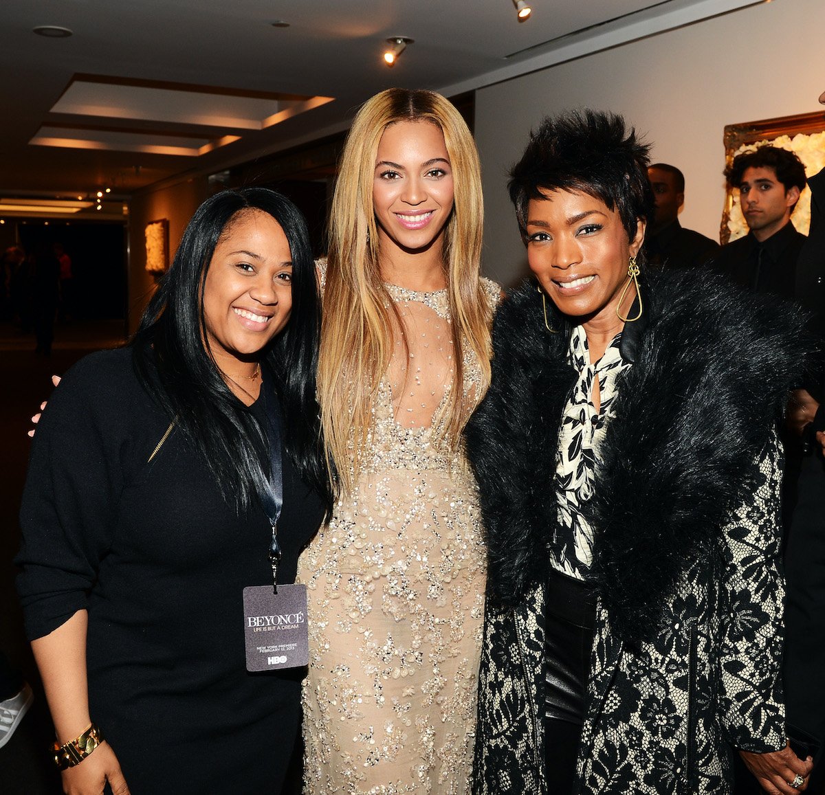 Beyoncé with Angela Beyince and Angela Bassett