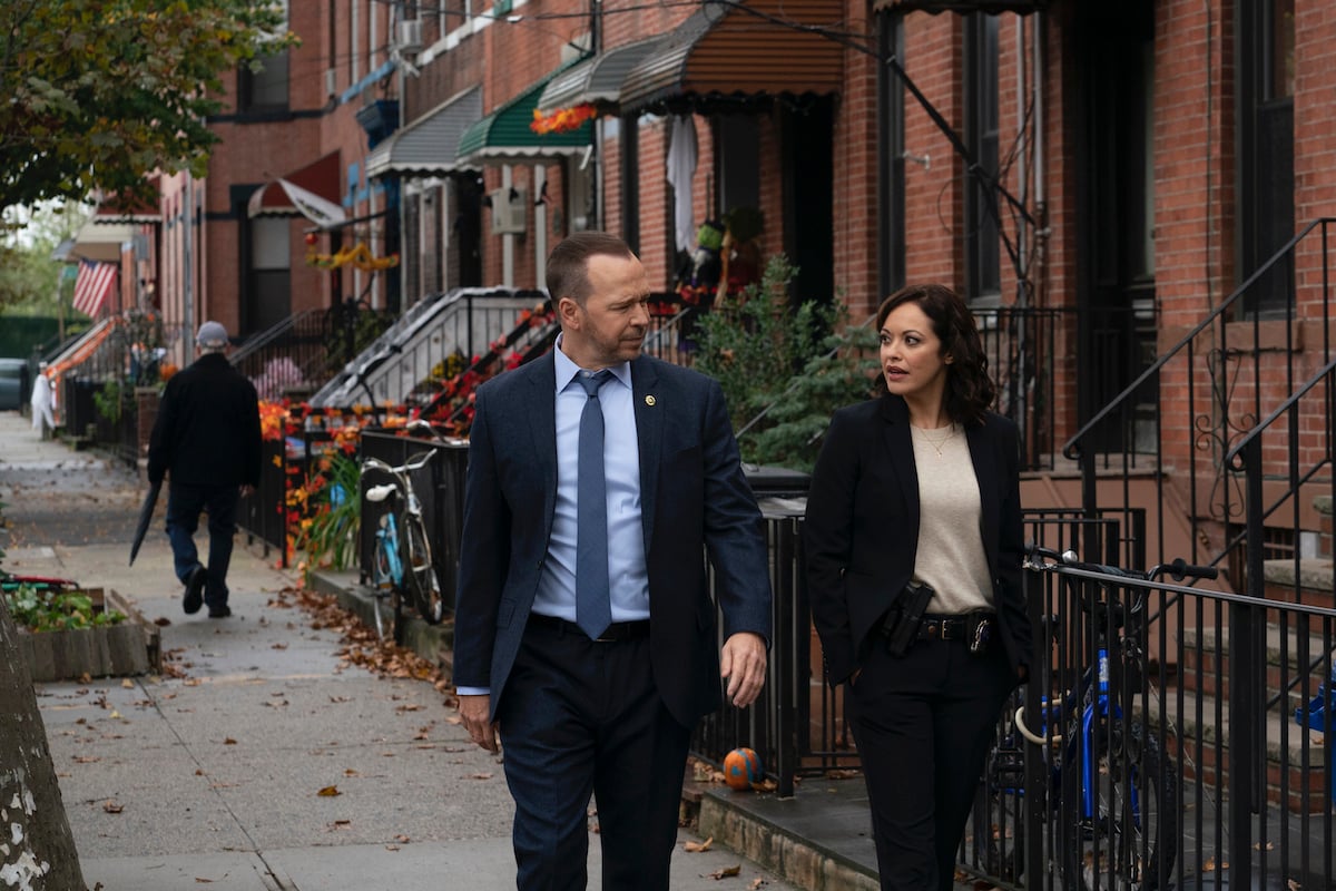 Donnie Wahlberg as Danny and Marisa Ramirez as Maria in 'Blue Bloods'