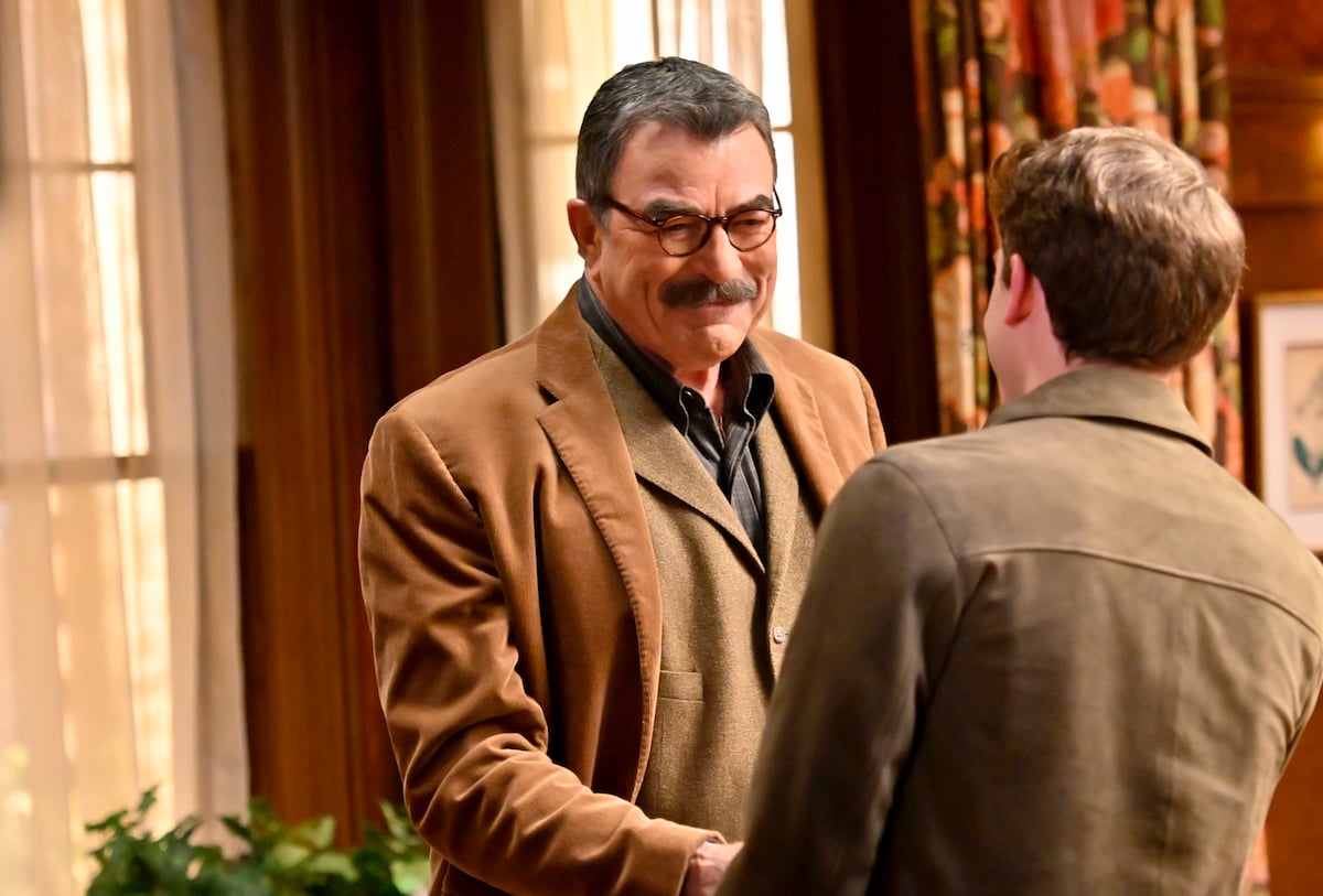 Tom Selleck as Frank Reagan and Will Hochman as Joe Hill on 'Bllue Bloods'