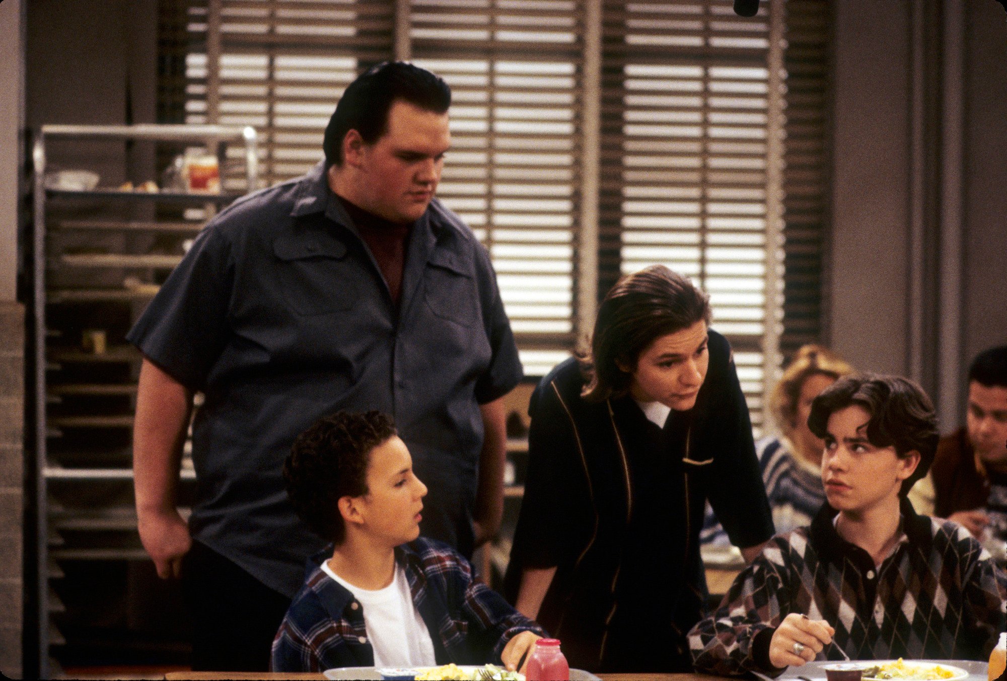 (L-R) Ben Savage, Ethan Suplee, Blake Sennett, and Rider Strong on 'Boy Meets World'