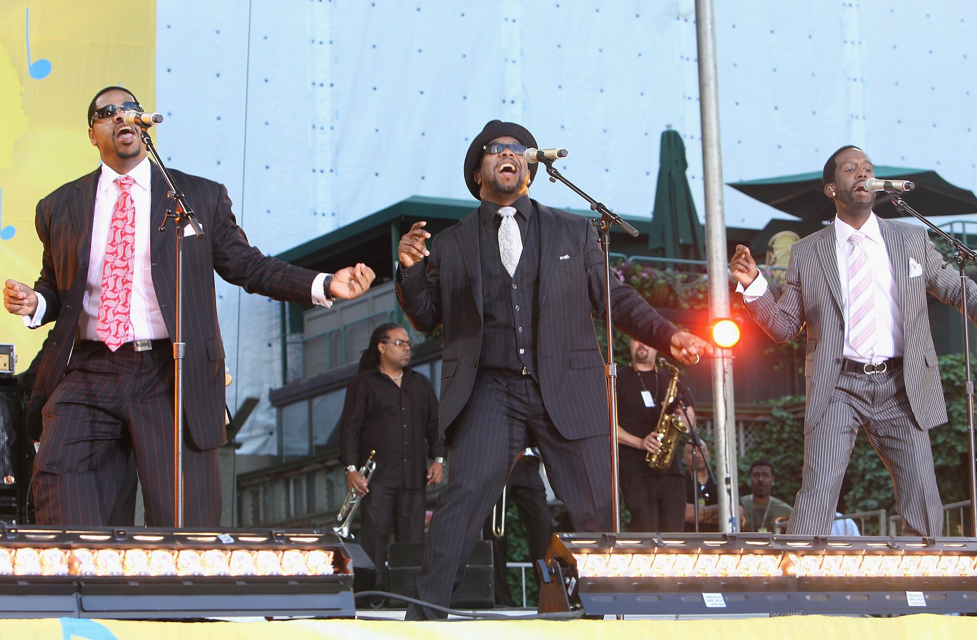 Boyz II Men performing on 'Good Morning America'