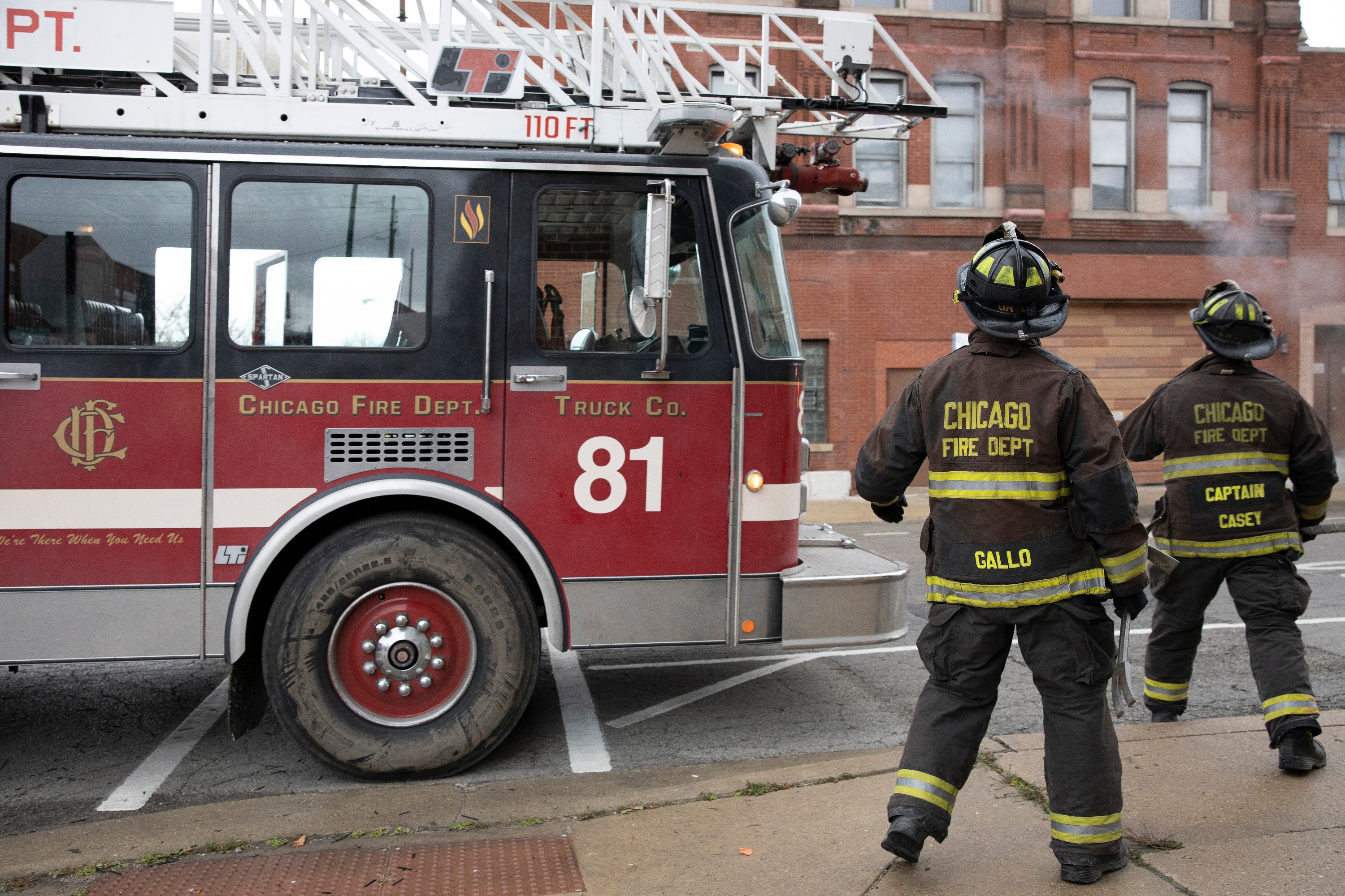 Casey and Gallo respond to a call. | Adrian S. Burrows Sr./NBC/NBCU Photo Bank via Getty Images