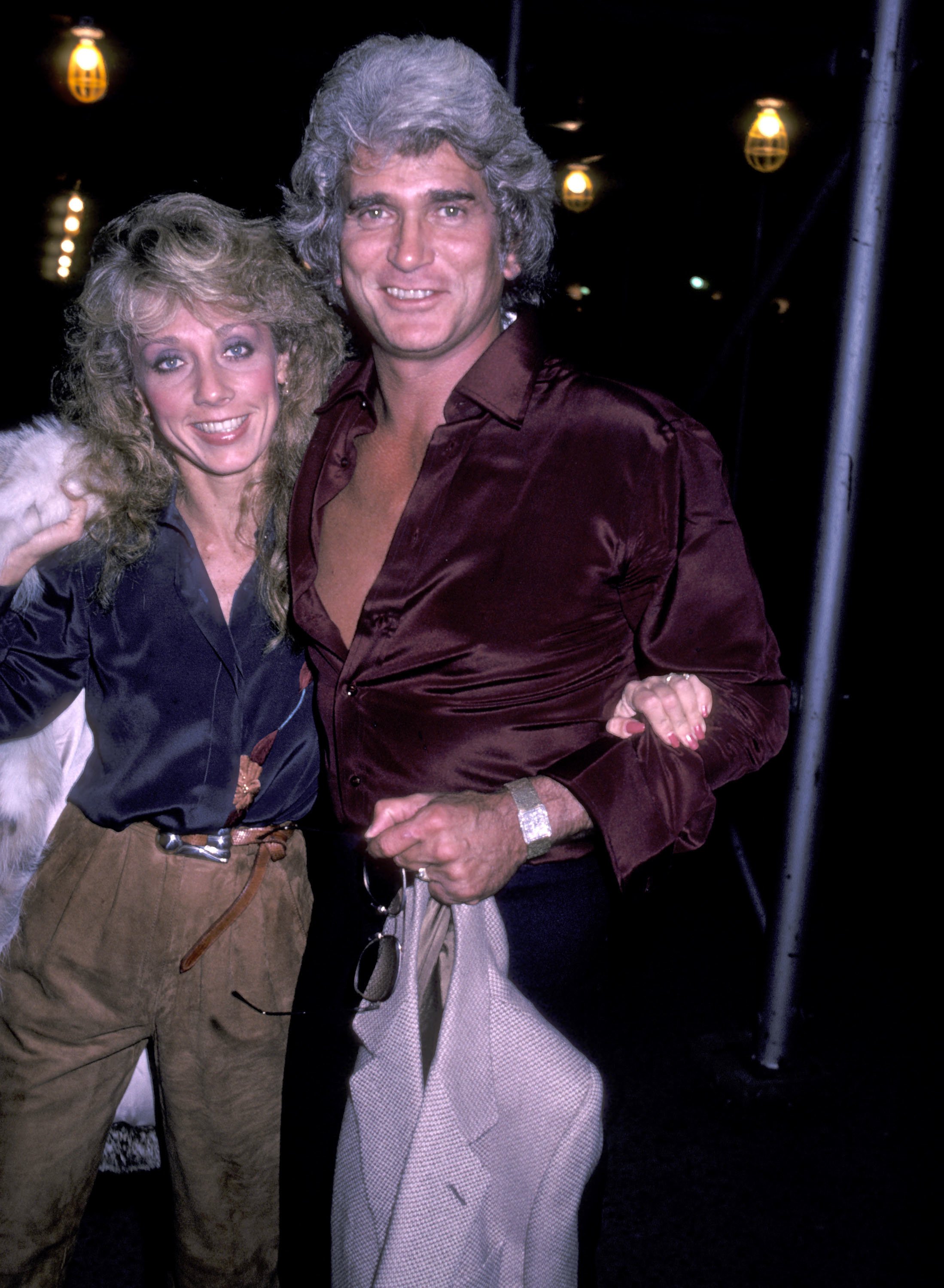 Michael Landon and girlfriend Cindy Clerico on Nov. 21, 1982 