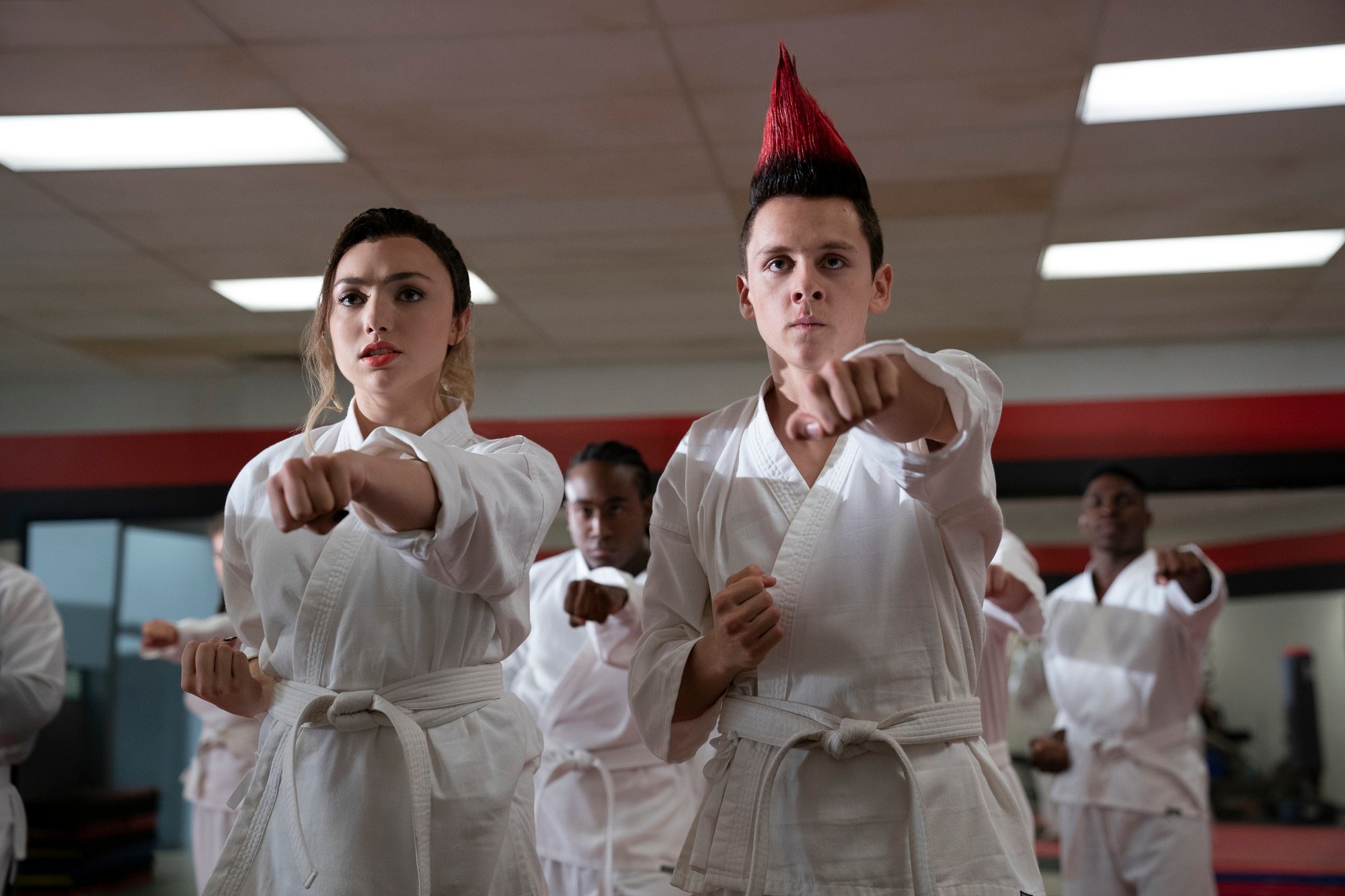Cobra Kai season 3: Peyton List and Jacob Bertrand practice Karate