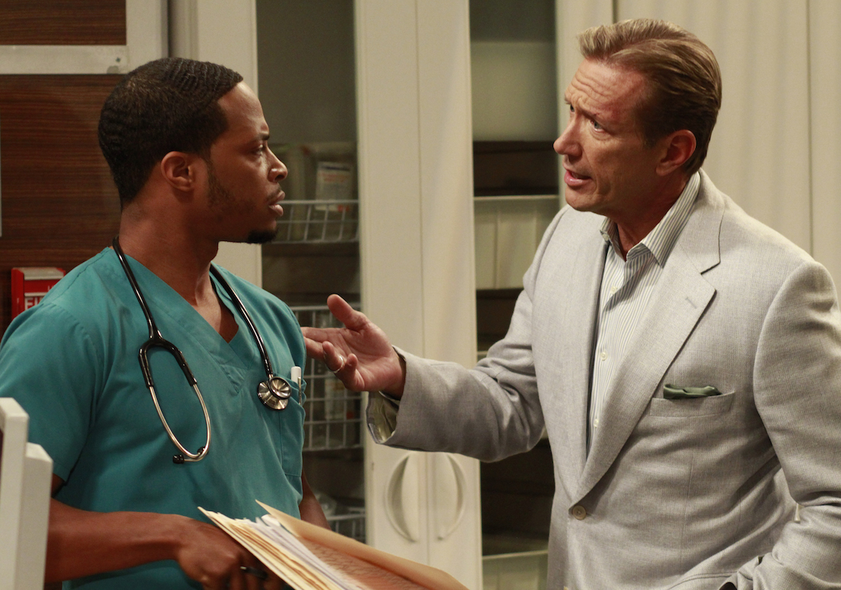 Cornelius Smith Jr. and Walt Willey in All My Children