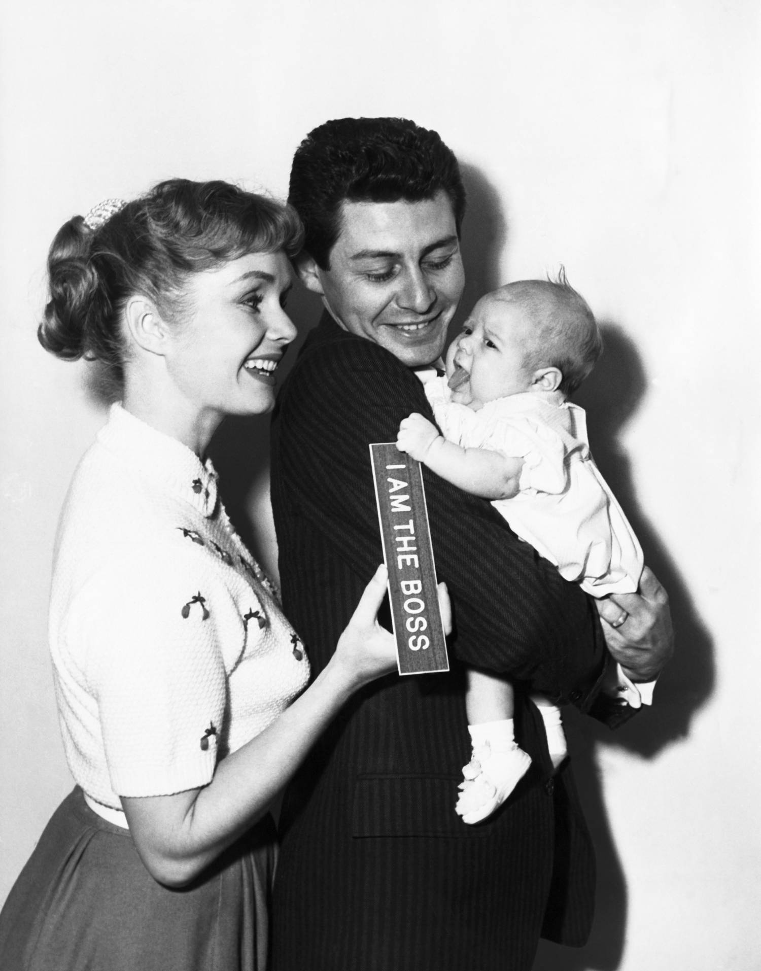 Debbie Reynolds- Eddie Fisher with daughter Carrie Frances born October 21, 1956
