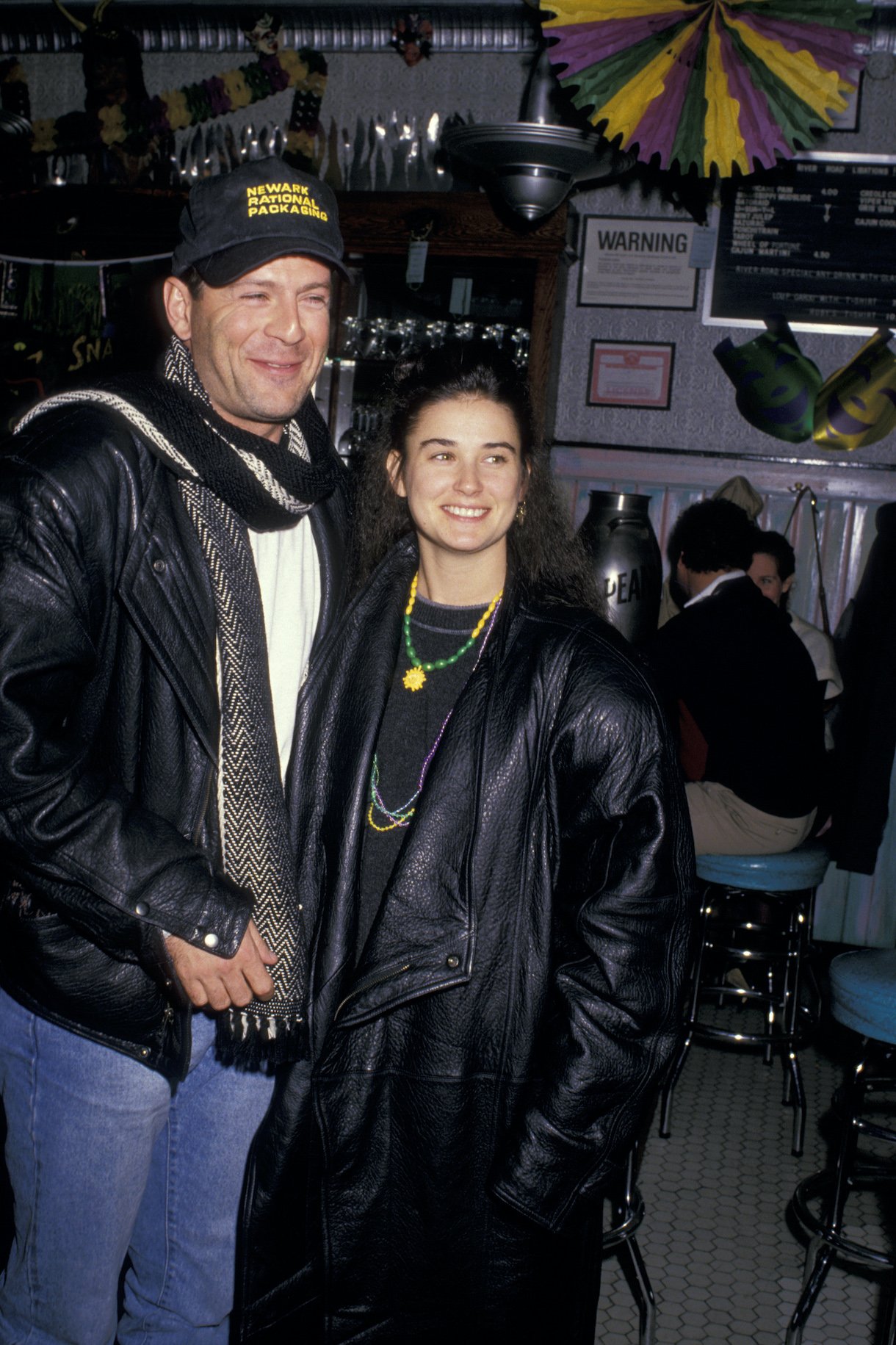 Bruce Willis and Demi Moore Sighting at the Ruby's River Road Cafe in New York City - February 15, 1988