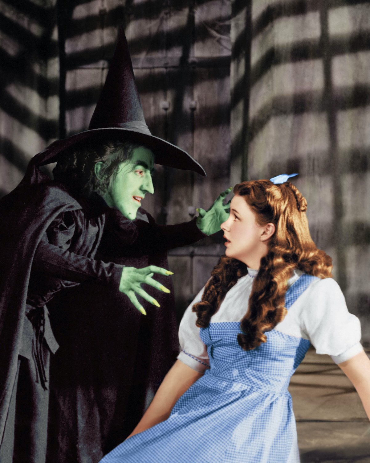 Dorothy and the Wicked Witch in 'The Wizard of Oz'