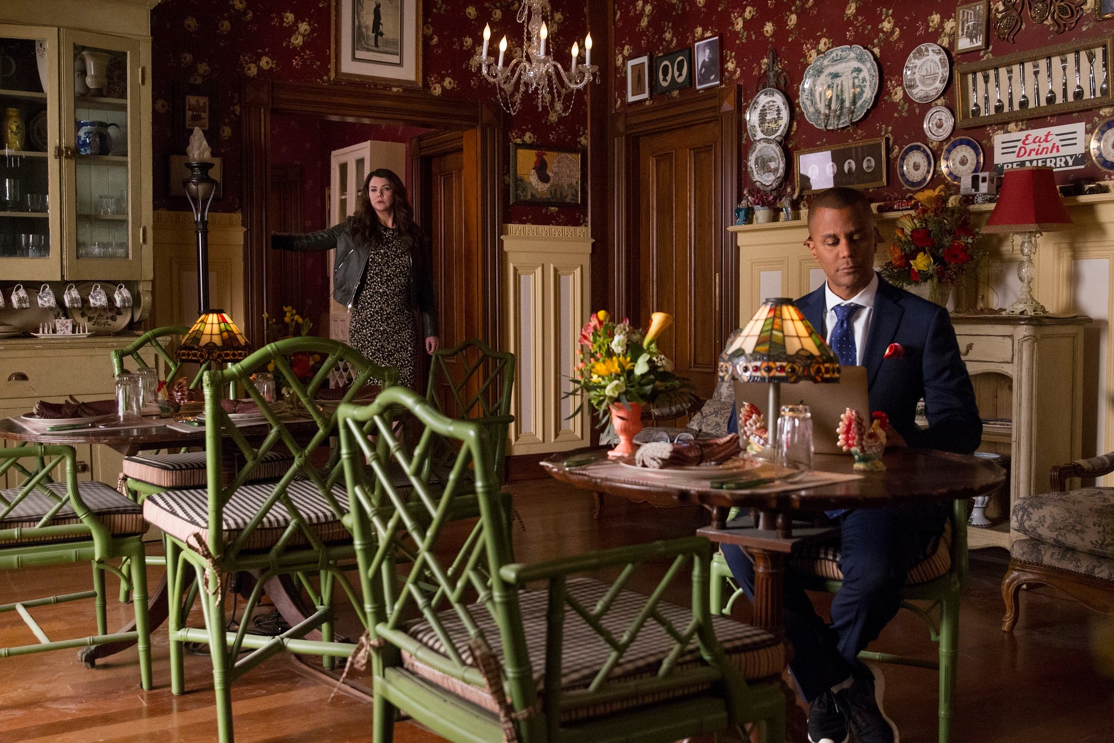 Michel Gerard sitting in the dining room of The Dragonfly Inn