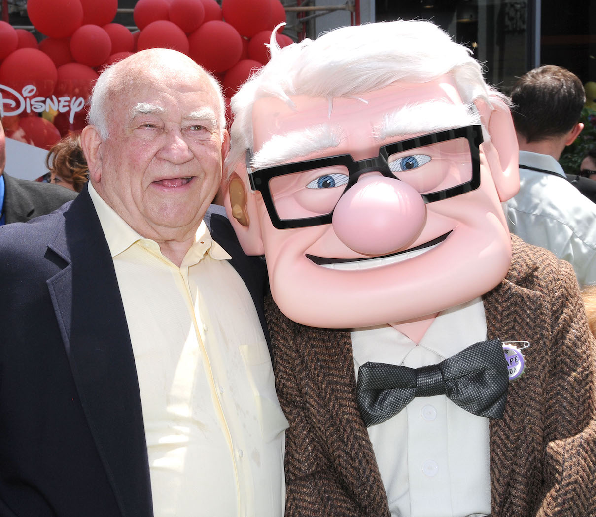 Ed Asner arrives at the premiere of 'Up'