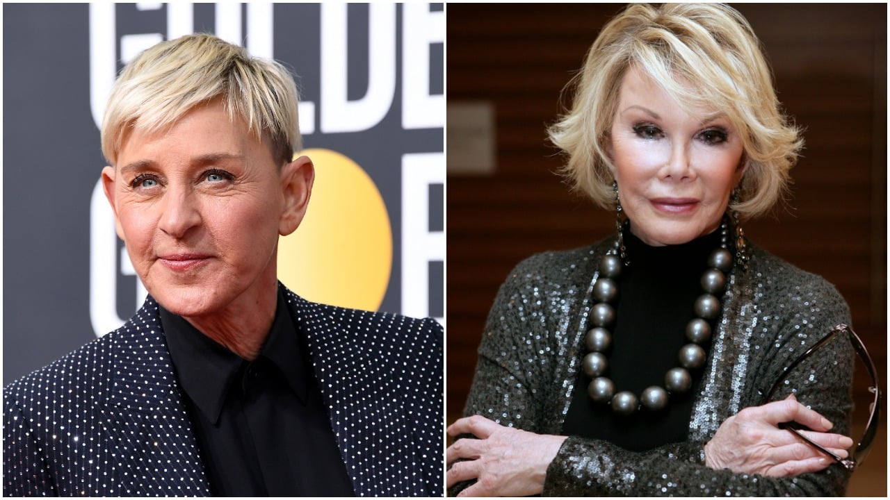 Ellen DeGeneres and Joan Rivers