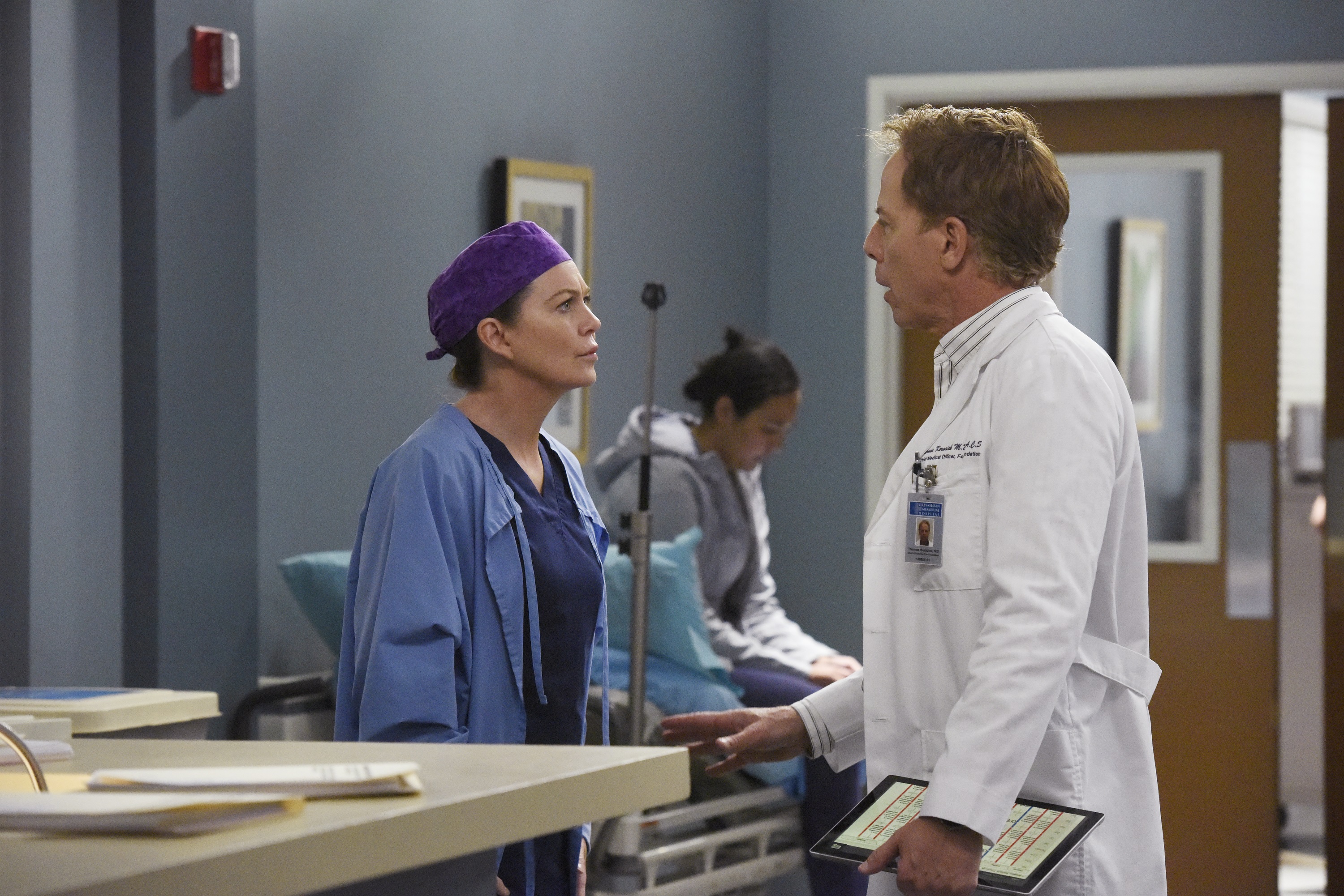 'Grey's Anatomy' Ellen Pompeo and Greg Germann