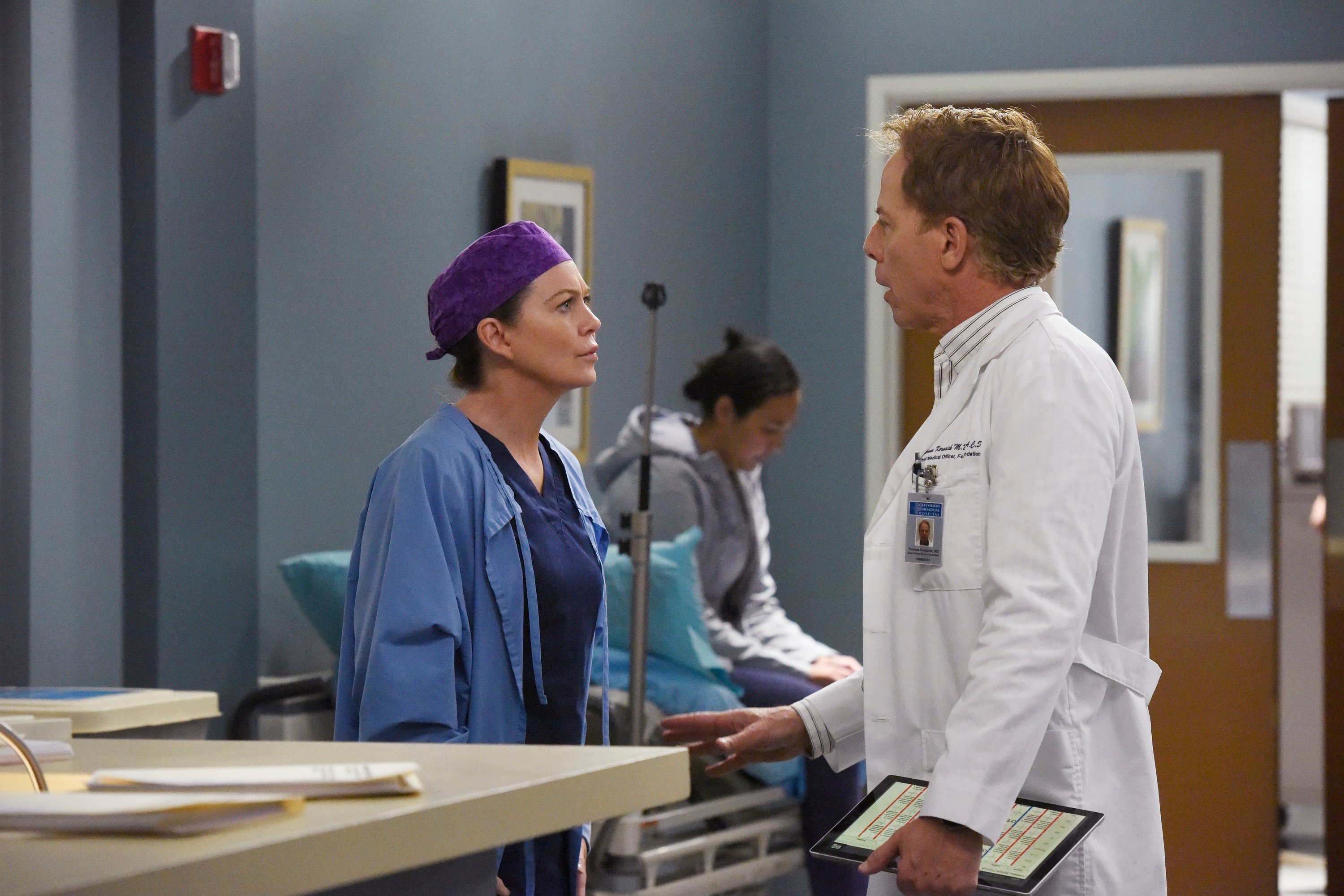 'Grey's Anatomy' Ellen Pompeo and Greg Germann