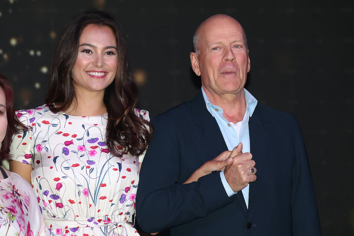 Bruce Willis and his wife American model Emma Heming