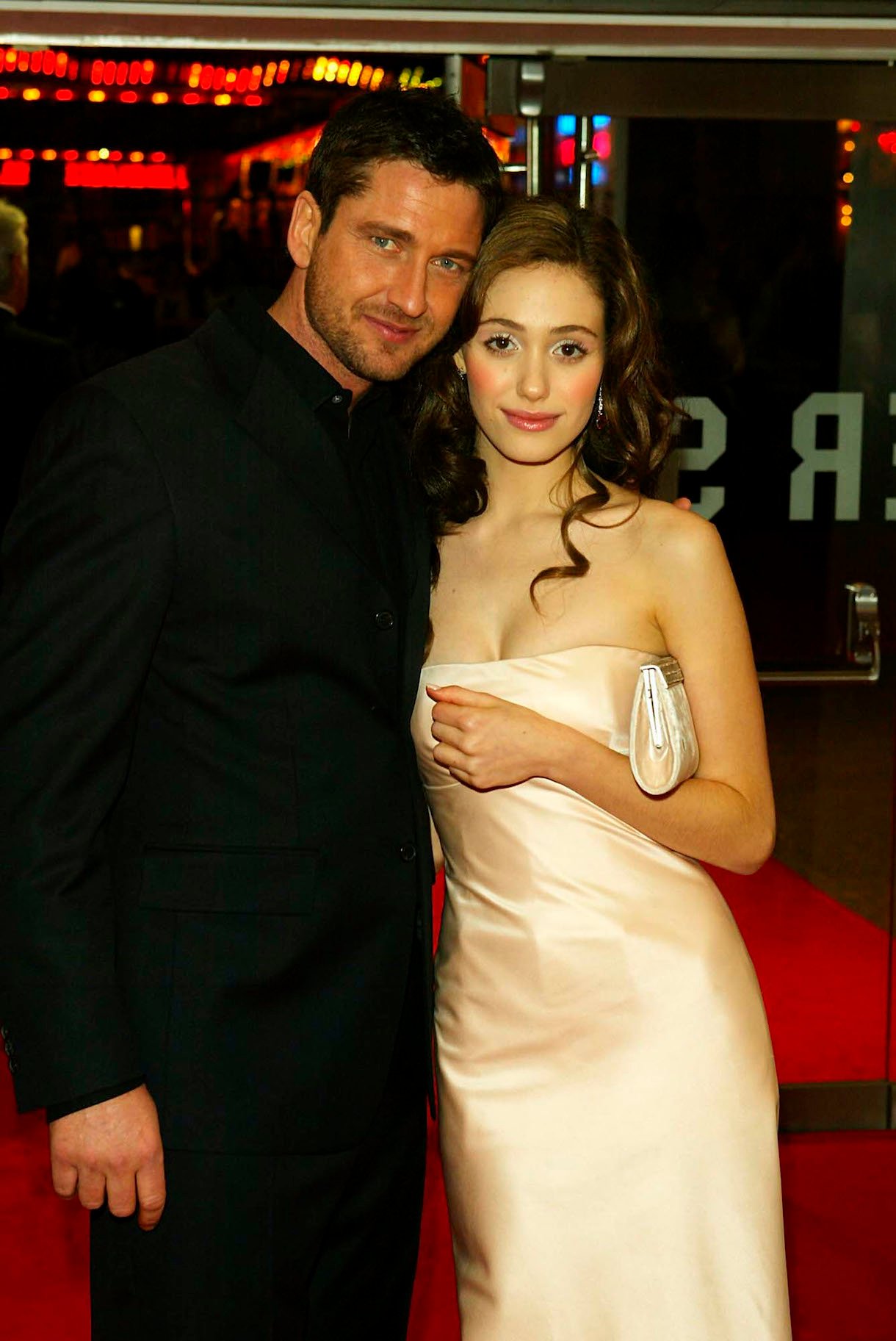 Emmy Rossum with Gerard Butler 