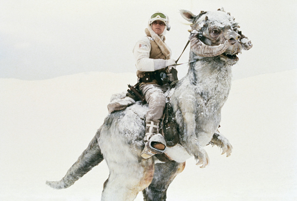 Mark Hamill on the set of Star Wars: Episode V - The Empire Strikes Back