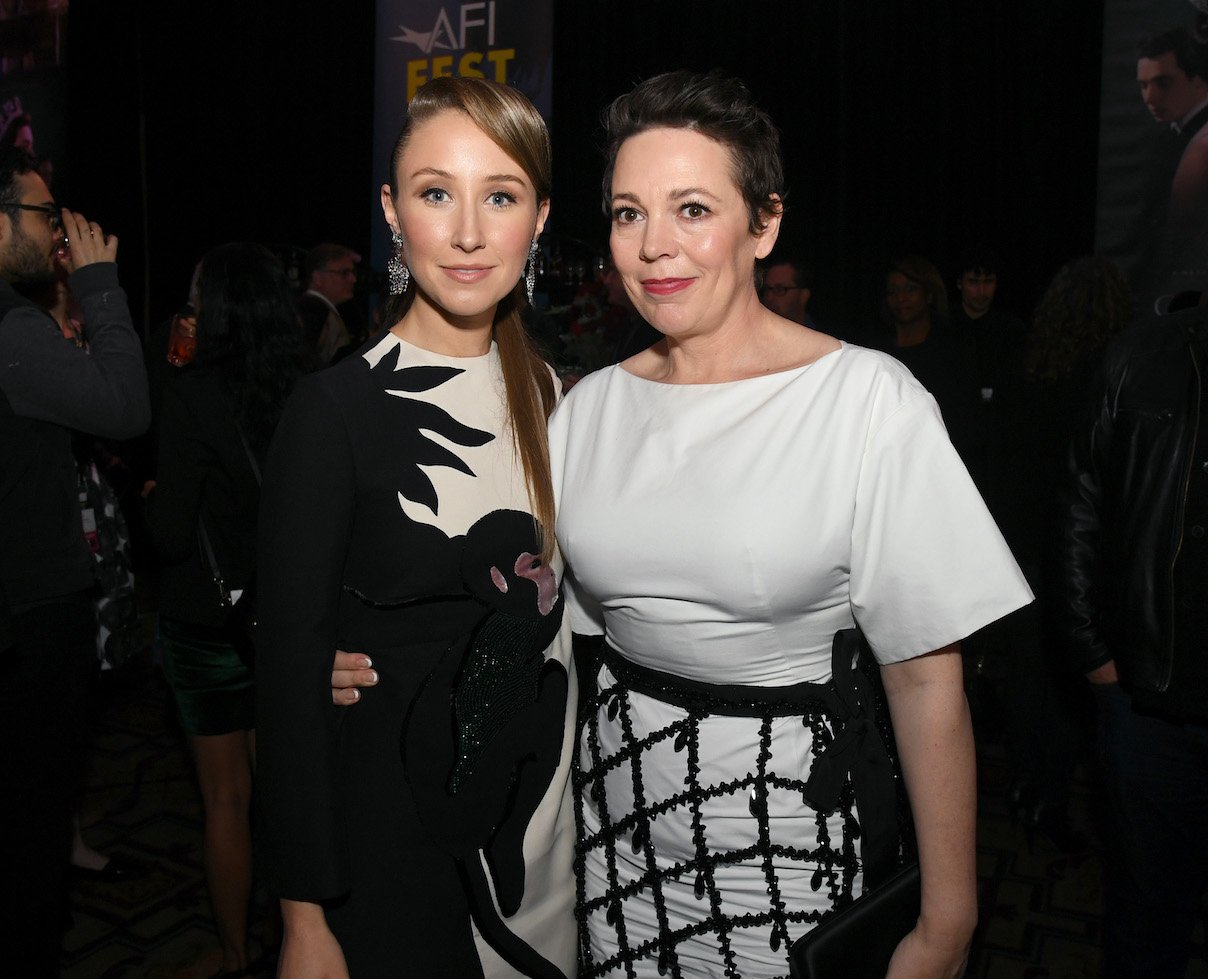 Erin Doherty and Olivia Colman at 'The Crown' after party in 2019