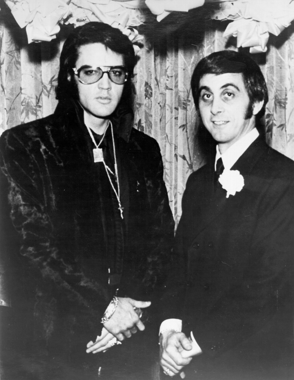 Elvis Presley and George Klein in 1970