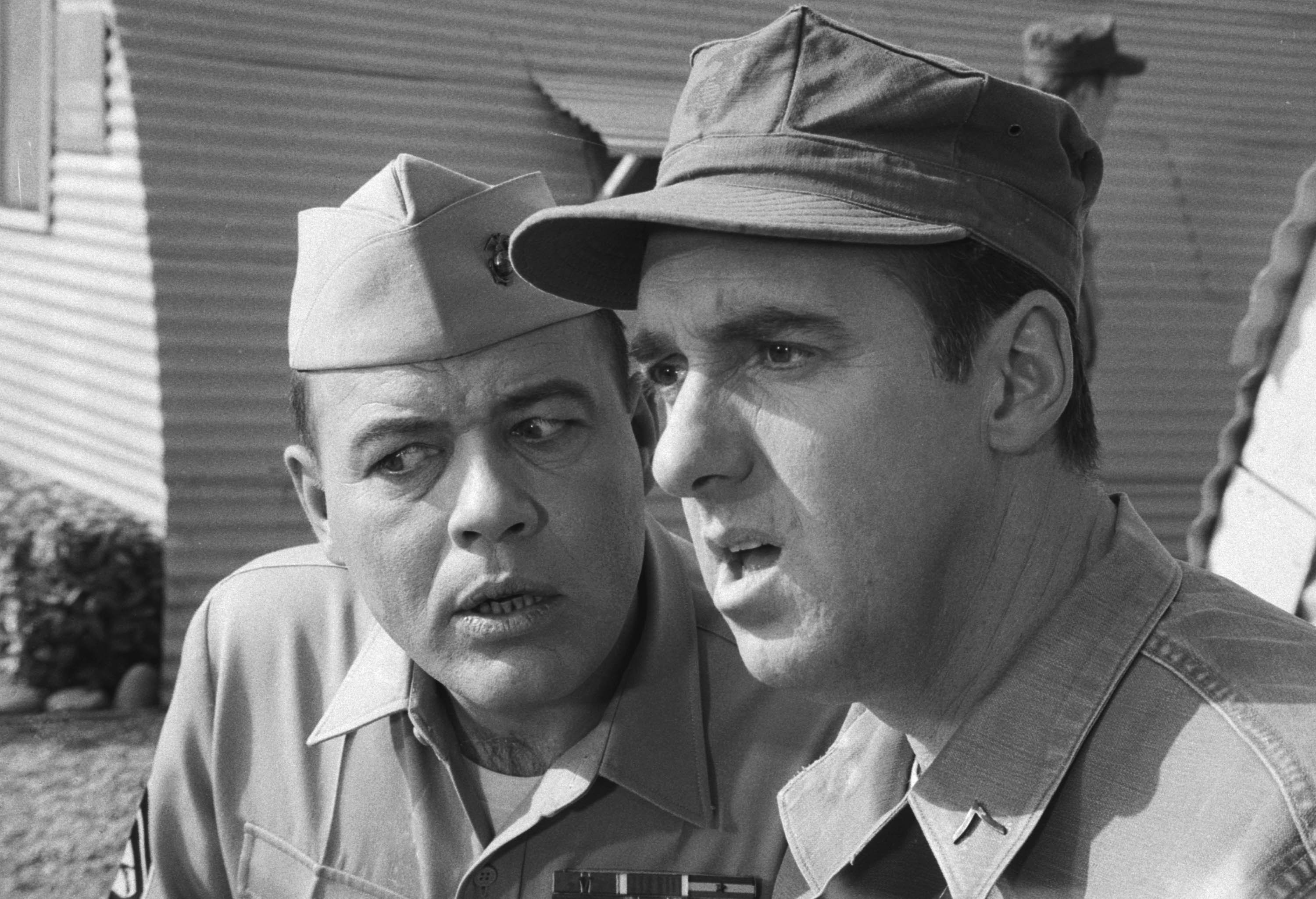 Jim Nabors, right, as Gomer Pyle with Frank Sutton as Sgt. Carter on 'Gomer Pyle. U.S.M.C.'