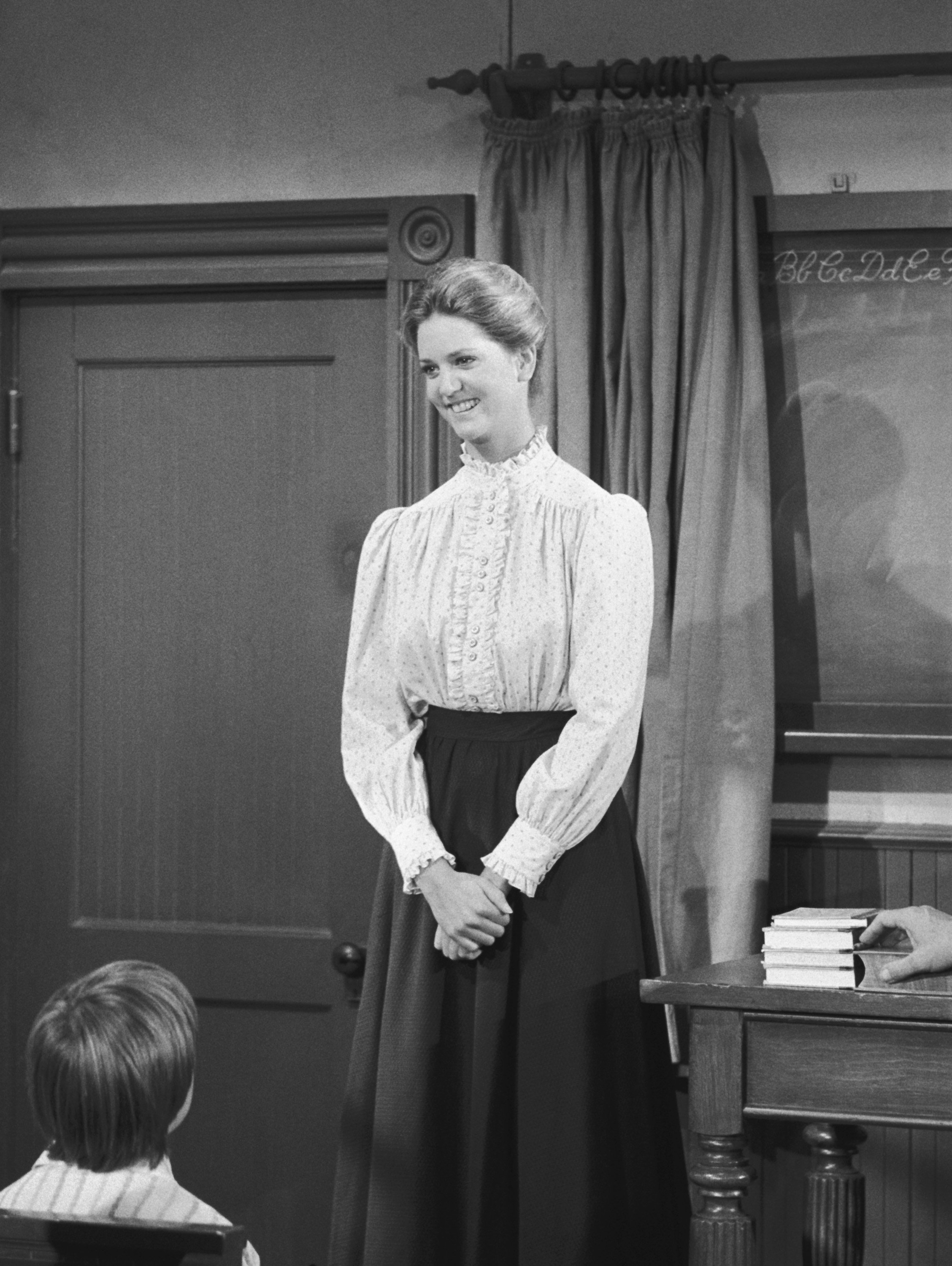 Leslie Landon as teacher Etta Plum on 'Little House on the Prairie' in 1983