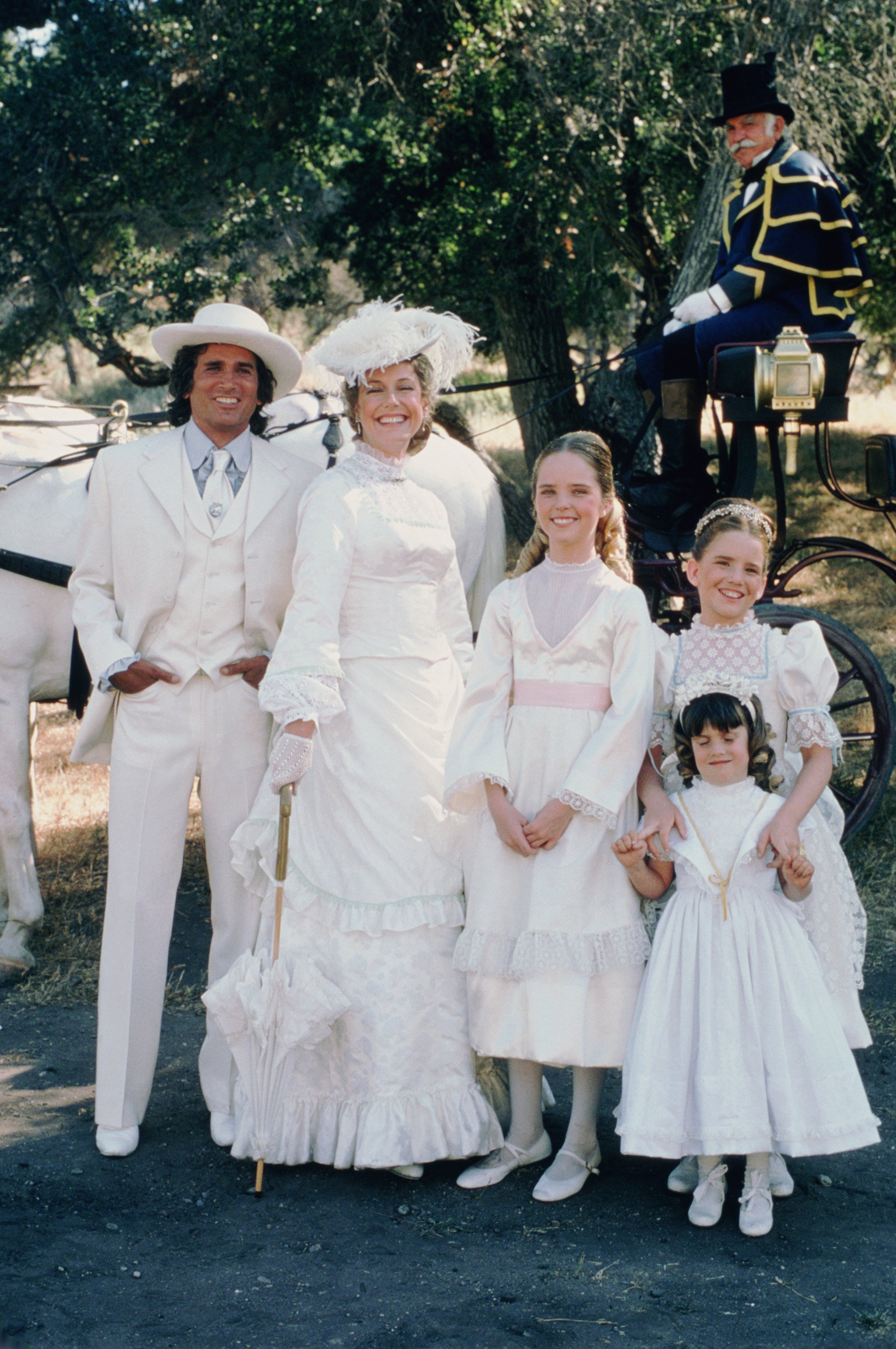 The Ingalls Family in 'Little House on the Prairie', 1975