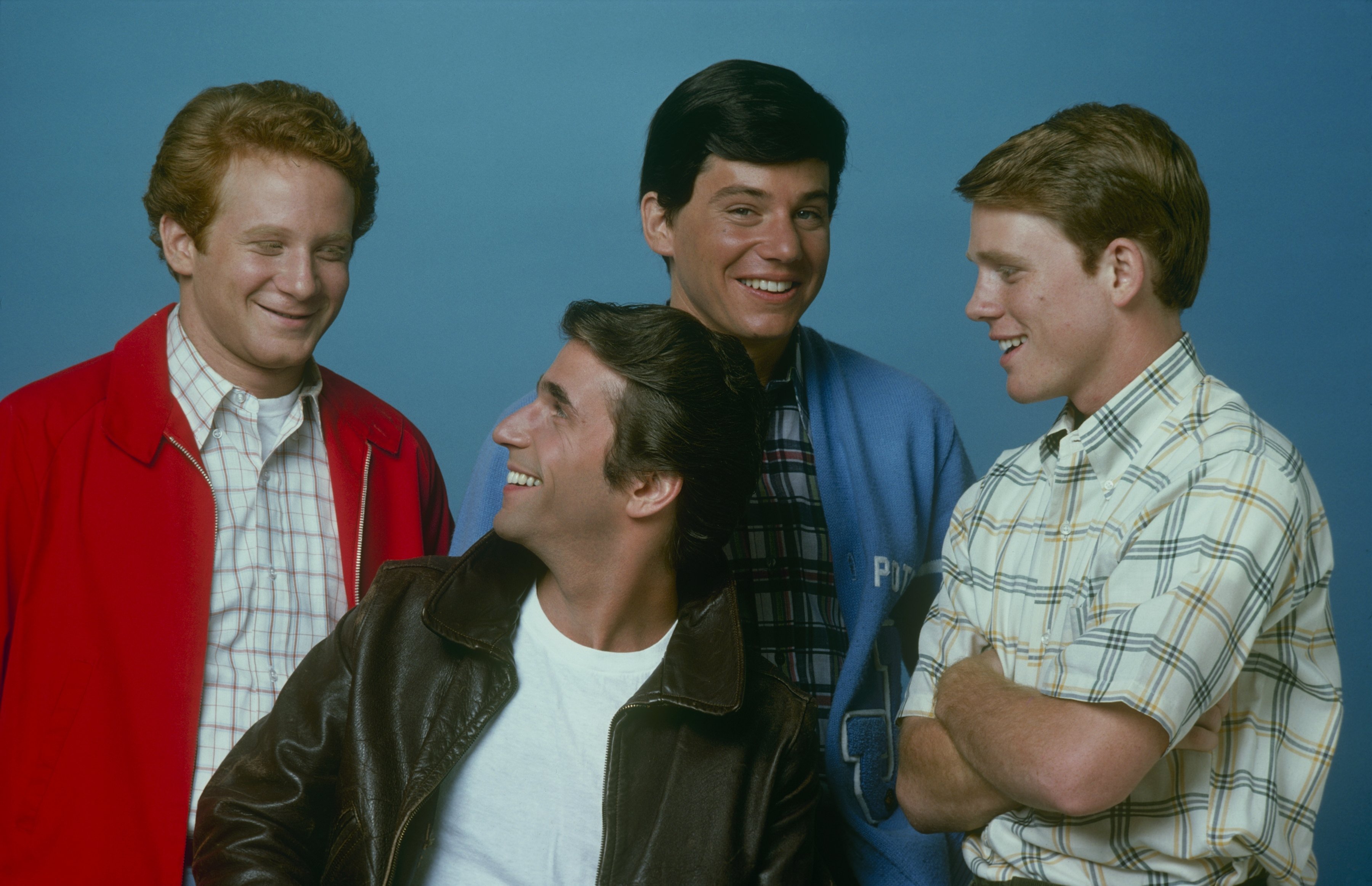 The cast of 'Happy Days', 1975