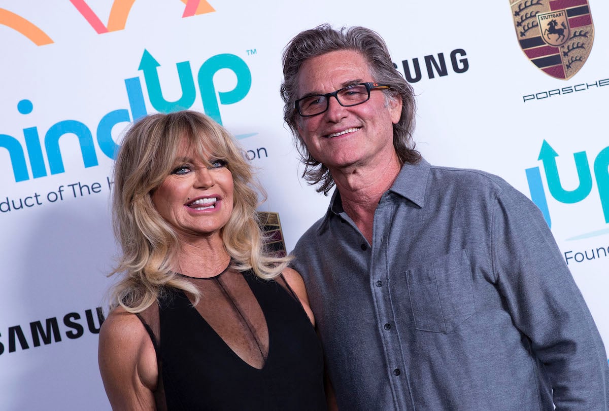 Actors Goldie Hawn (L) and Kurt Russell attend the "Goldie's Love-In"