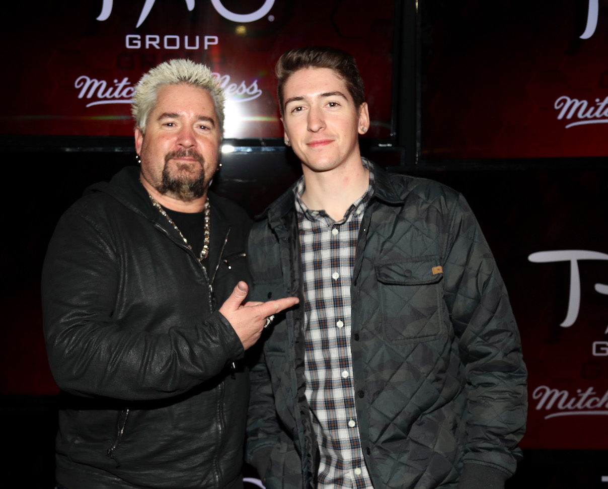 Guy Fieri and Hunter Fieri attends TAO Group's Big Game Takeover