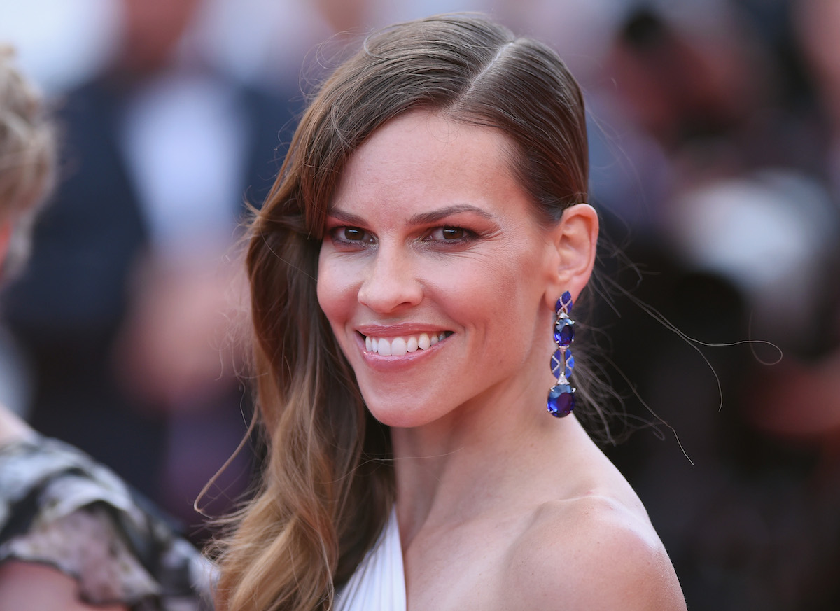 Hilary Swank attends "The Homesman" premiere during the 67th Annual Cannes Film Festival