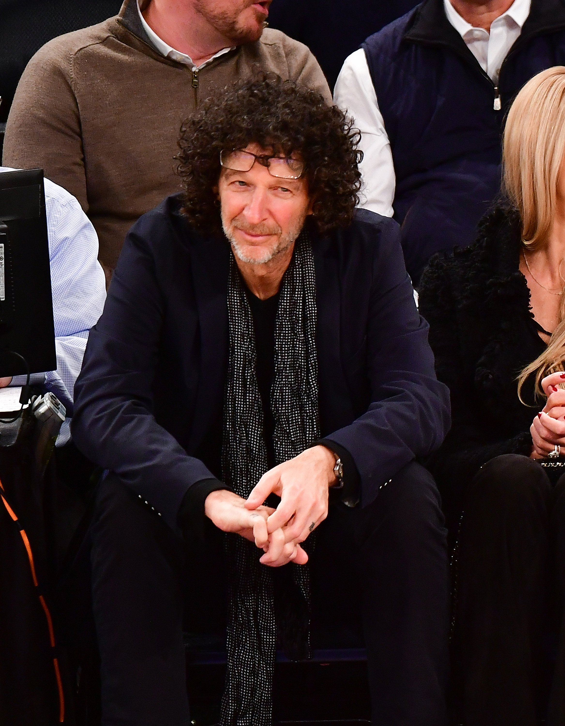 Howard Stern attends Cleveland Cavaliers vs New York Knicks game at Madison Square Garden on December 7, 2016