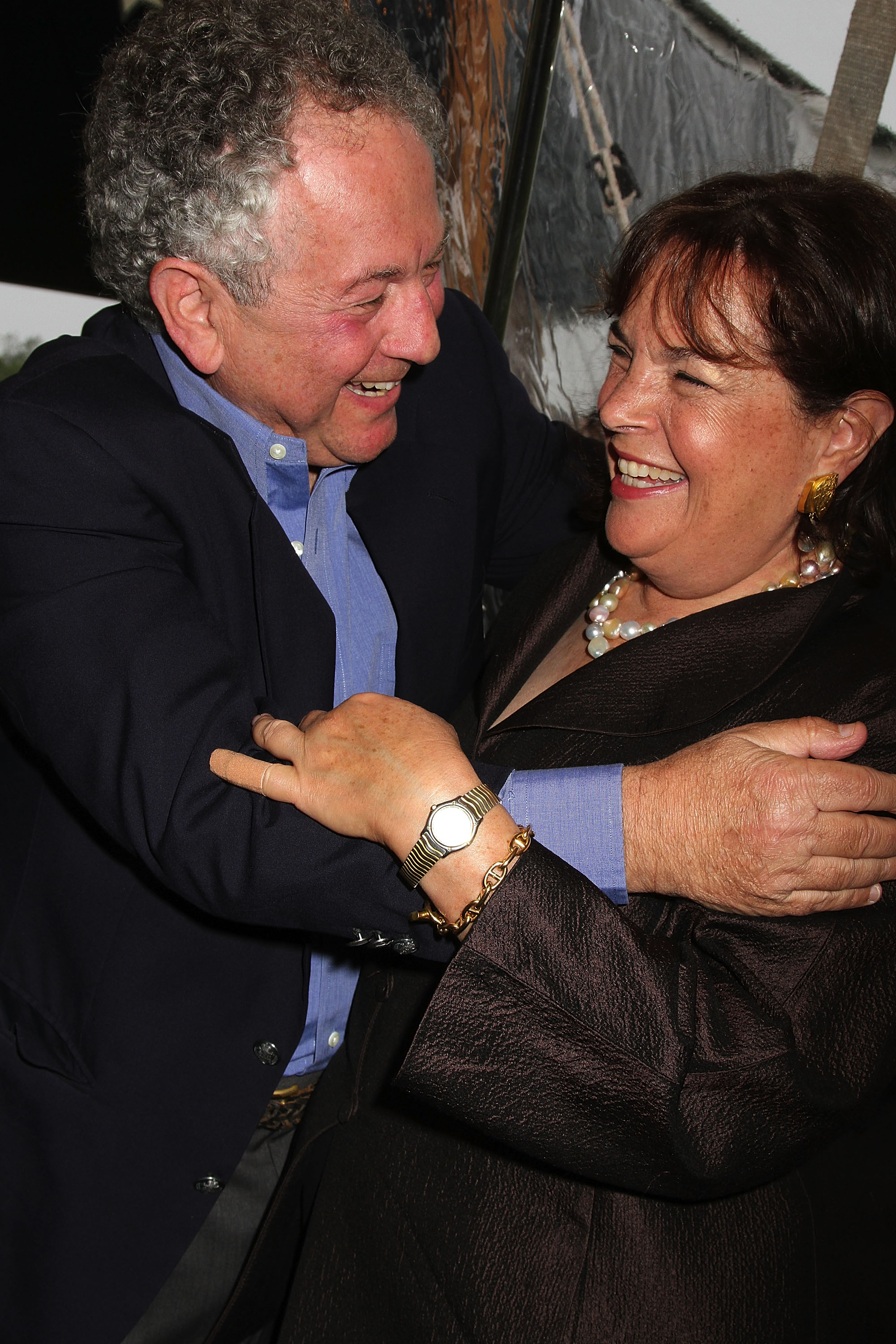 Jeffrey Garten and Ina Garten attend the "Barefoot Under the Stars" event at the Wolffer Estate Vineyard