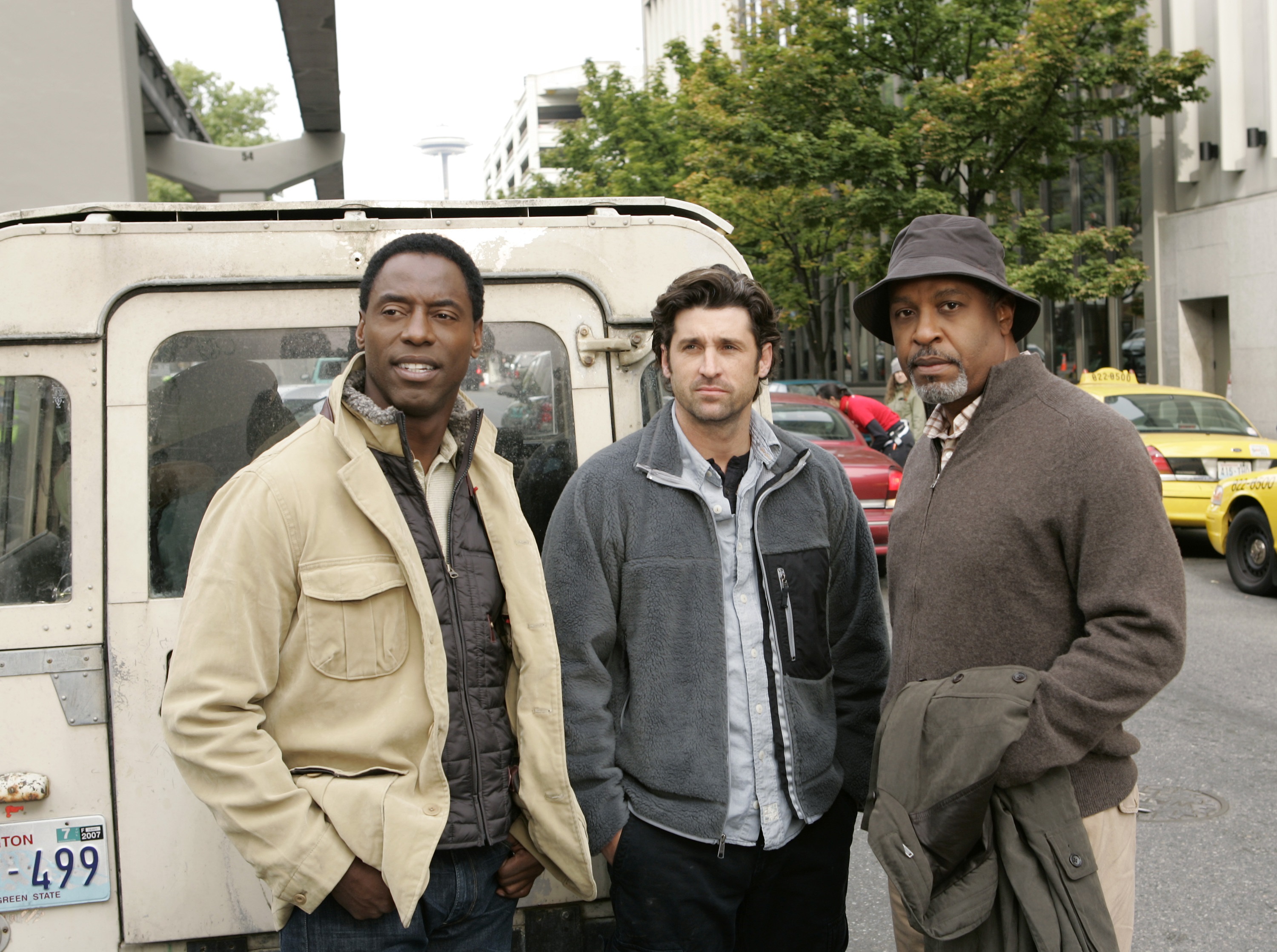 'Grey's Anatomy' stars Isaiah Washington, Patrick Dempsey, and James Pickens Jr.