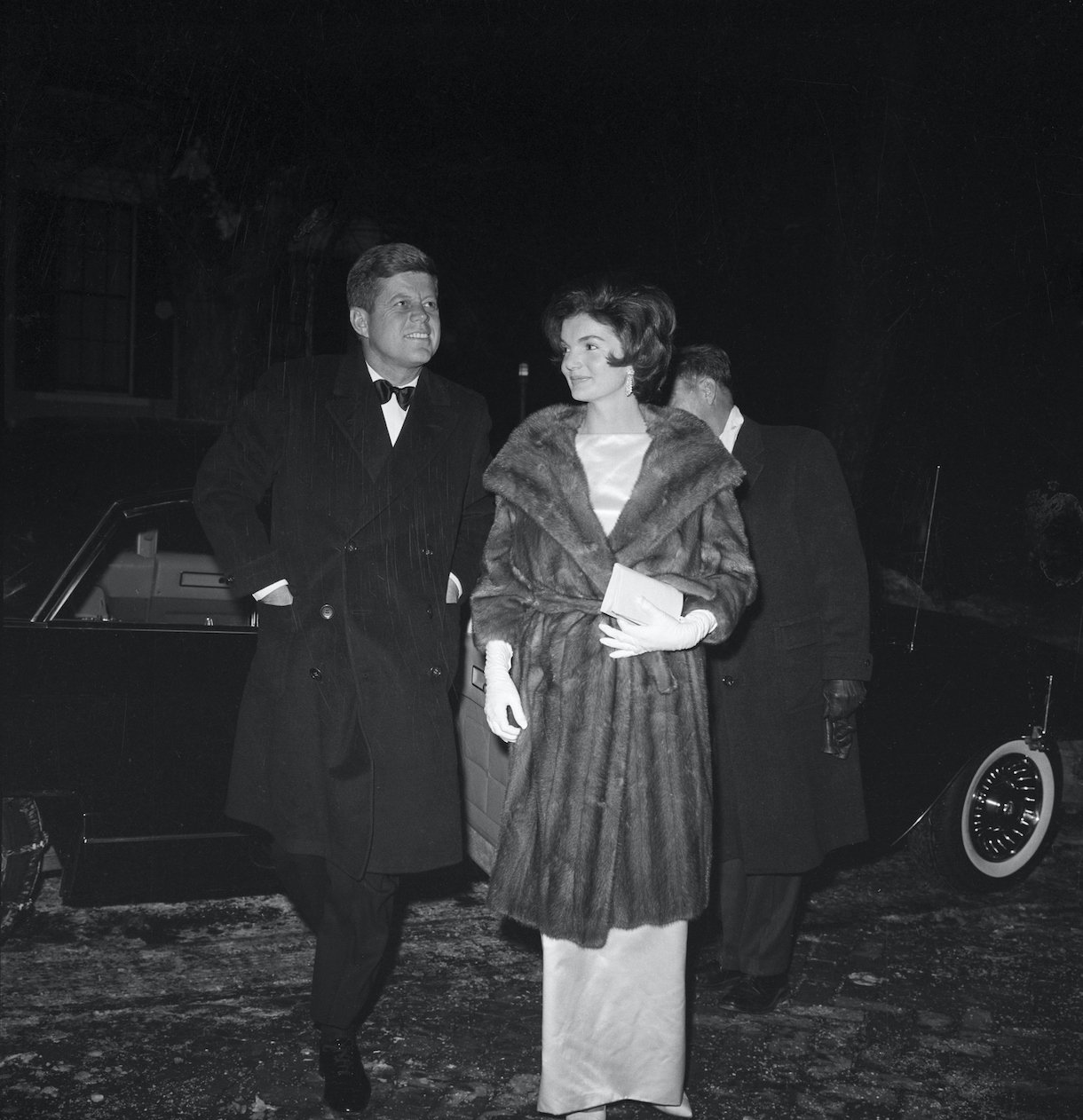 President John F. Kennedy and wife Jackie Kennedy
