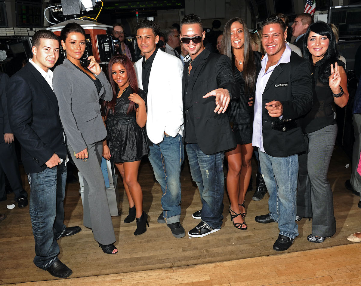 Vinny Guadagnino, Jenni 'JWoww' Farley, Nicole 'Snooki' Polizzi, Pauly DelVecchio, Mike 'The Situation' Sorrentino, Sammi 'Sweetheart' Giancola, Ronnie Magro, and Angelina Pivarnick 