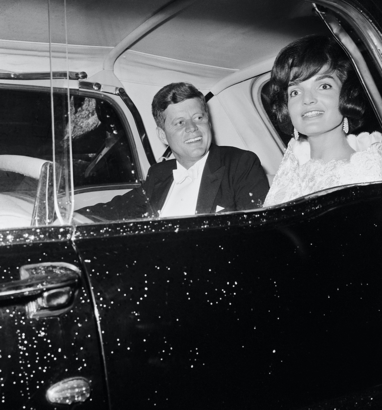President Kennedy and Jackie Kennedy in Car