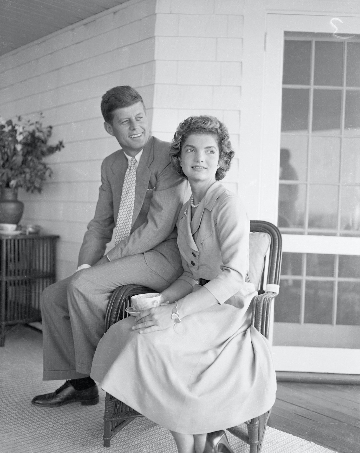 Senator John F. Kennedy and Miss Jacqueline Lee Bouvier