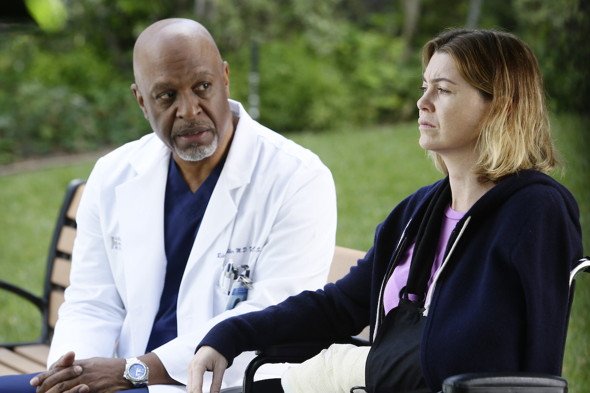 James Pickens Jr. and Ellen Pompeo in a scene from 'Grey's Anatomy' Season 12 Episode 9 'The Sound of Silence'