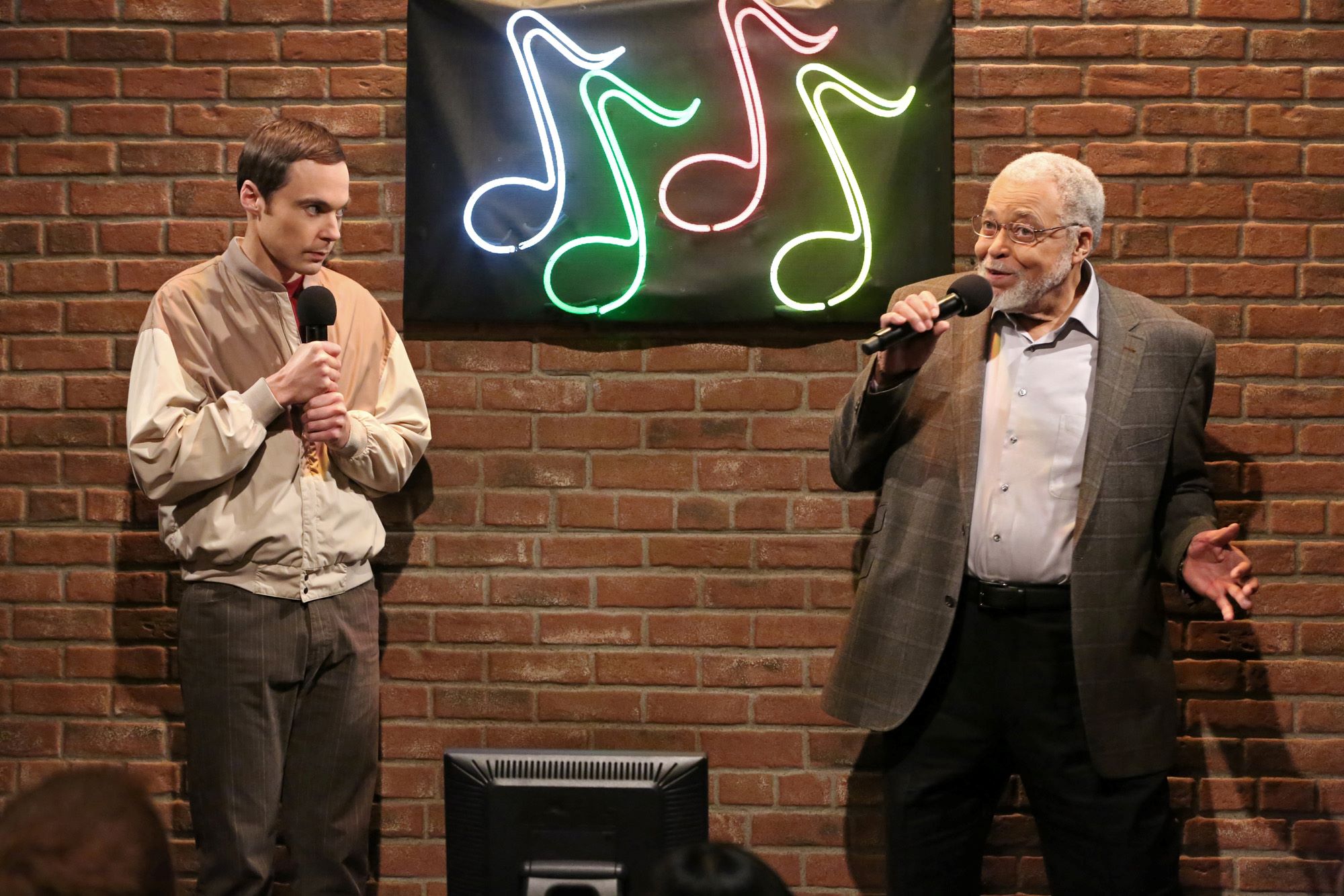 Jim Parsons and James Earl Jones on 'The Big Bang Theory'